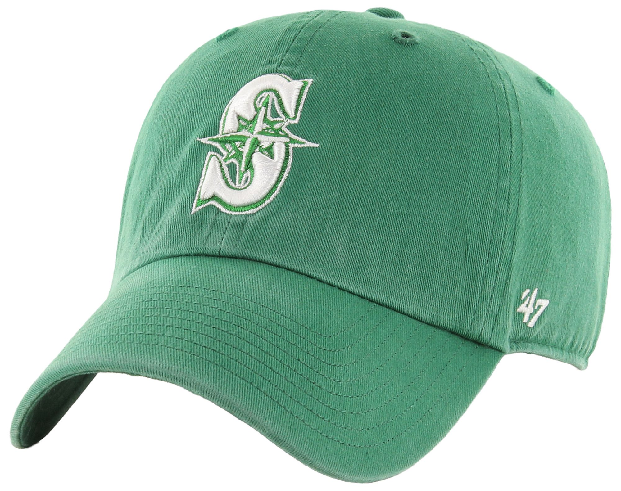 '47 Adult Seattle Mariners Green Clean Up Adjustable Hat