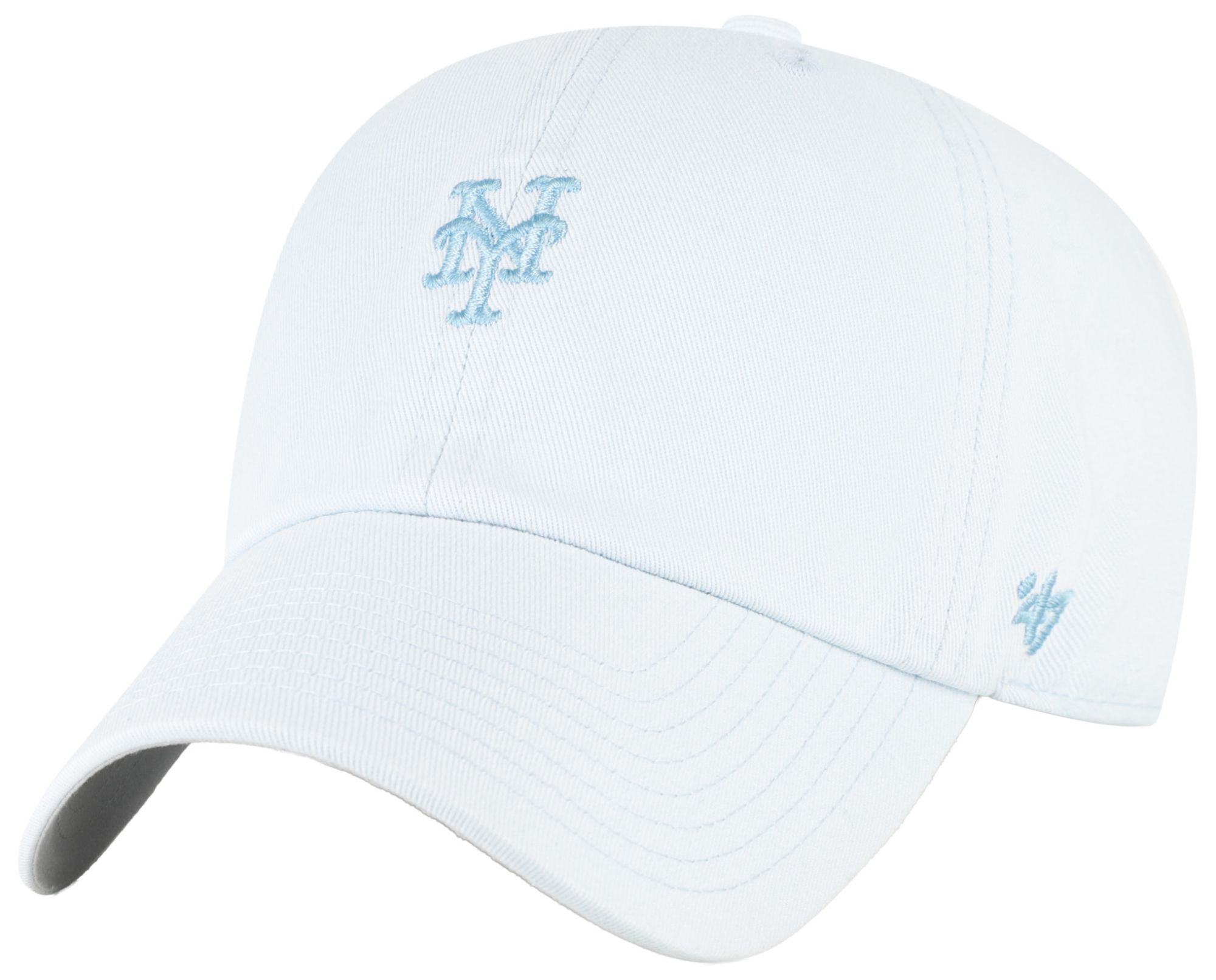 '47 Adult New York Mets Light Blue Pastel Clean Up Adjustable Hat