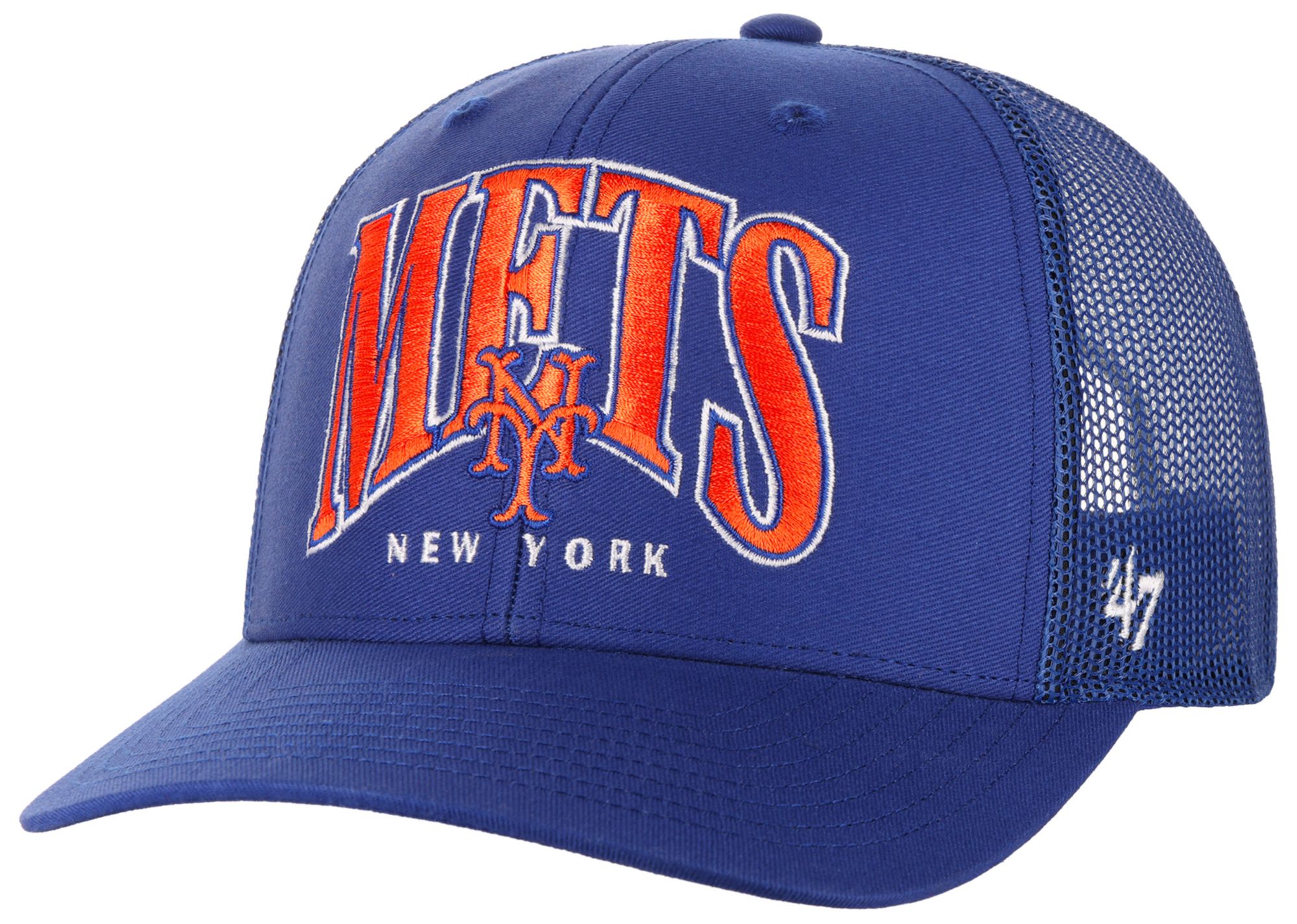 '47 Adult New York Mets Royal Drawbridge Trucker Adjustable Hat