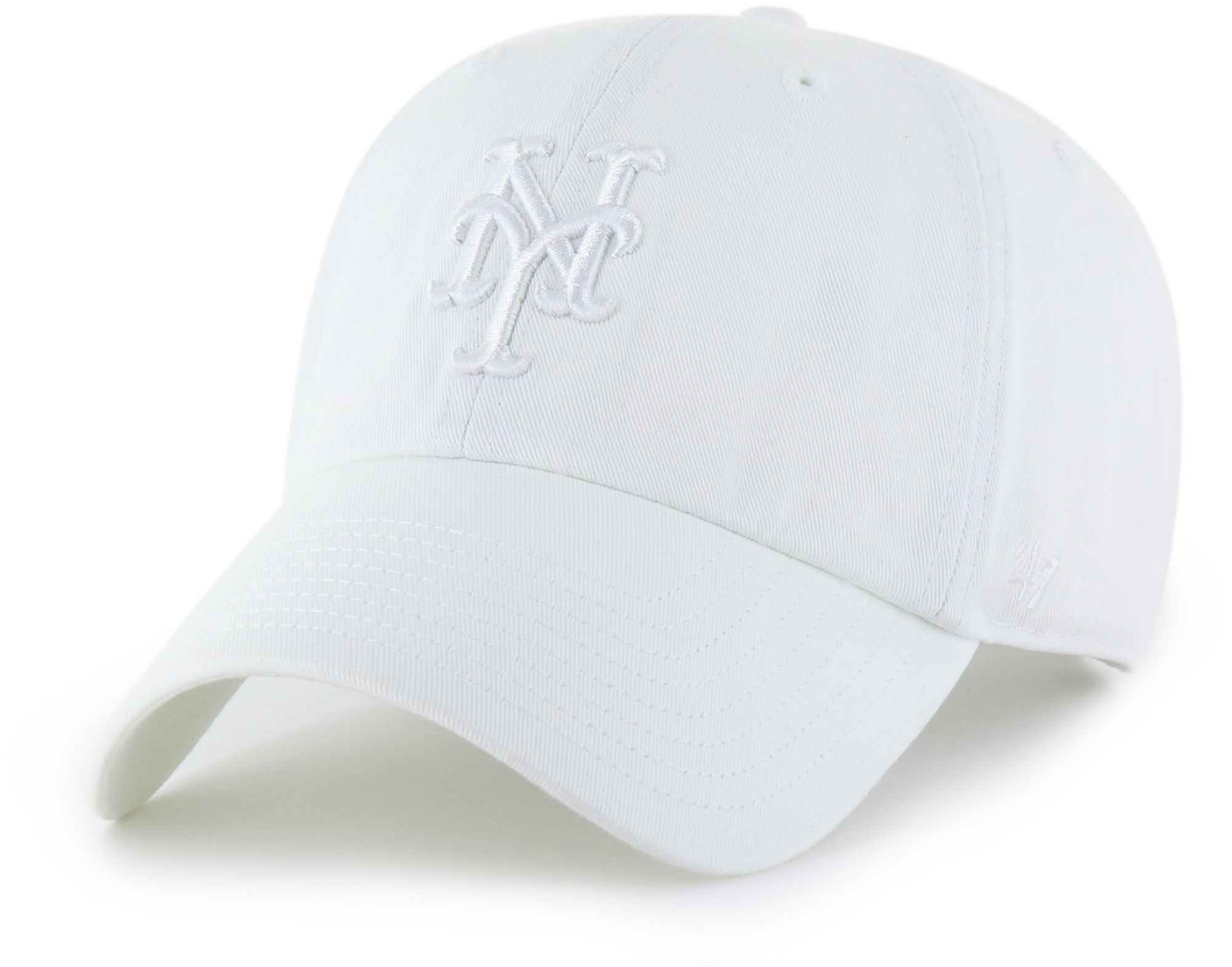 '47 Adult New York Mets White Clean Up Adjustable Hat
