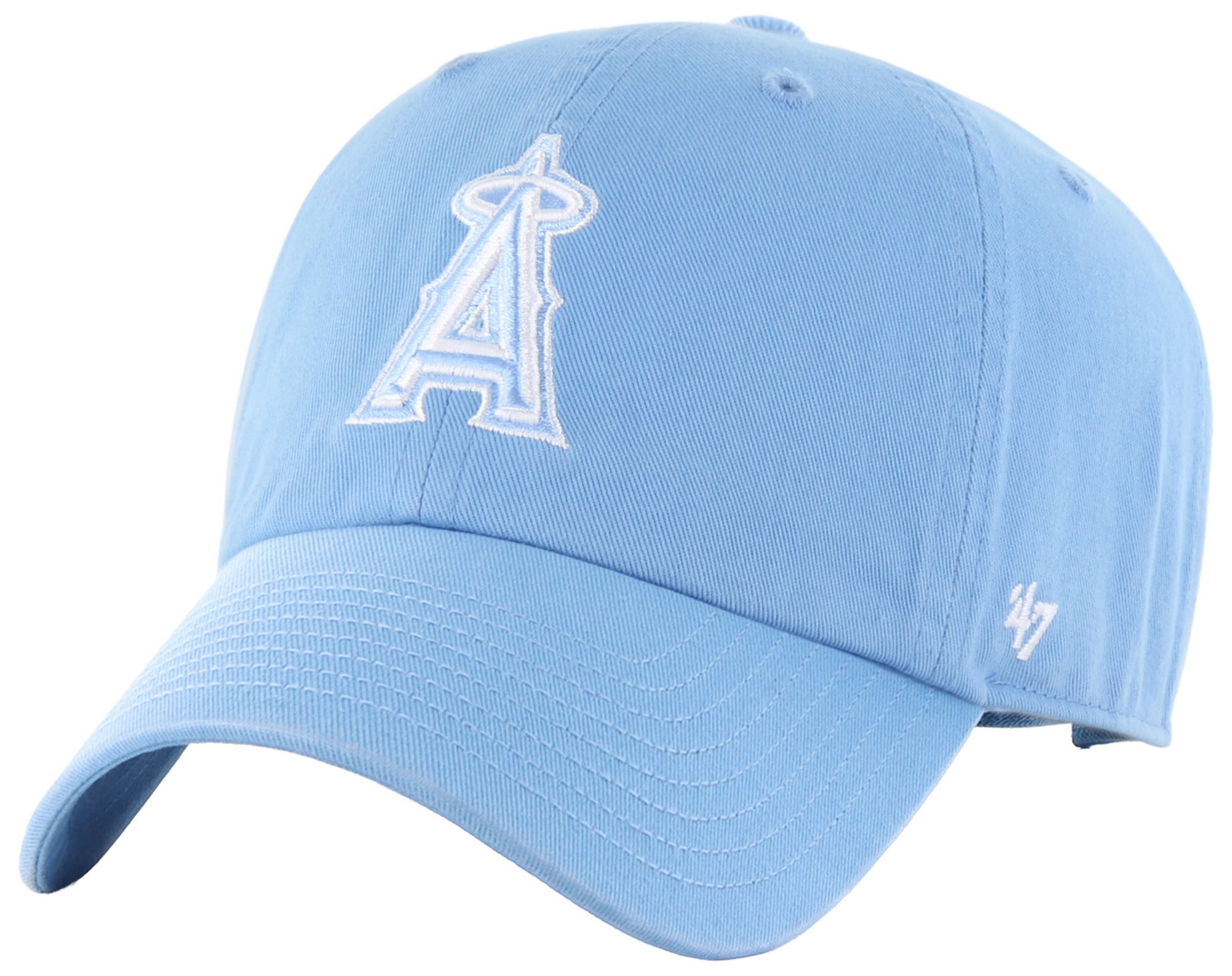 '47 Adult Los Angeles Angels Light Blue Clean Up Adjustable Hat