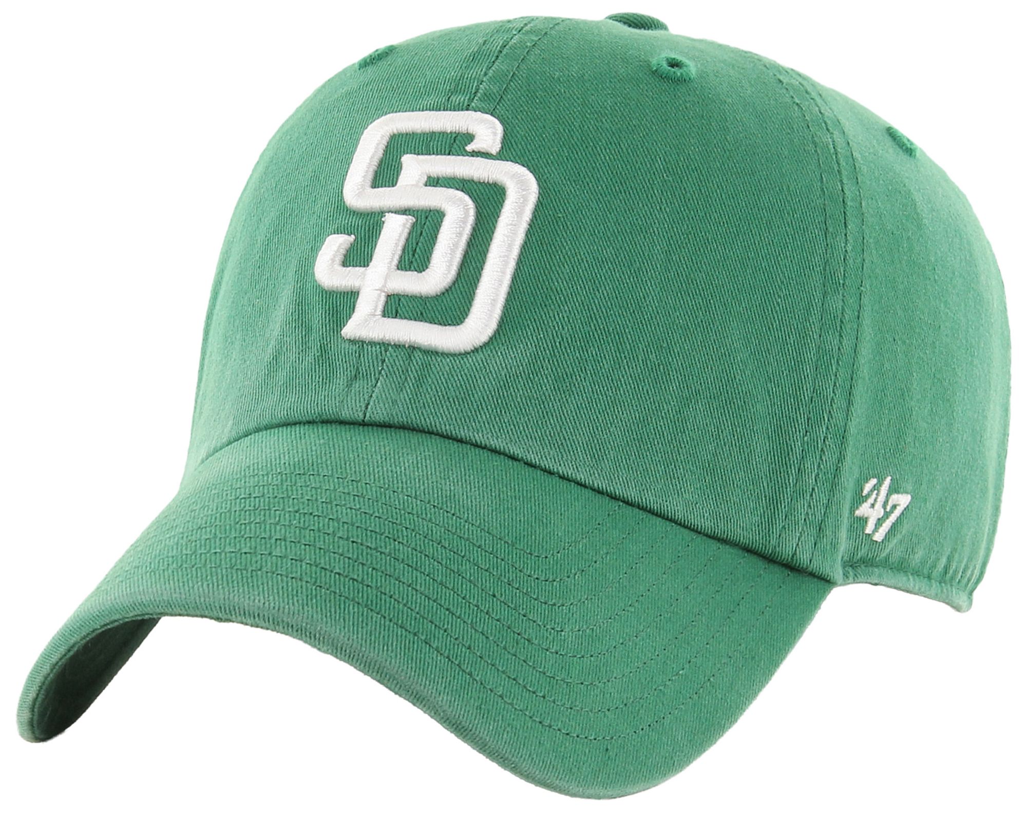 '47 Adult San Diego Padres Green Clean Up Adjustable Hat