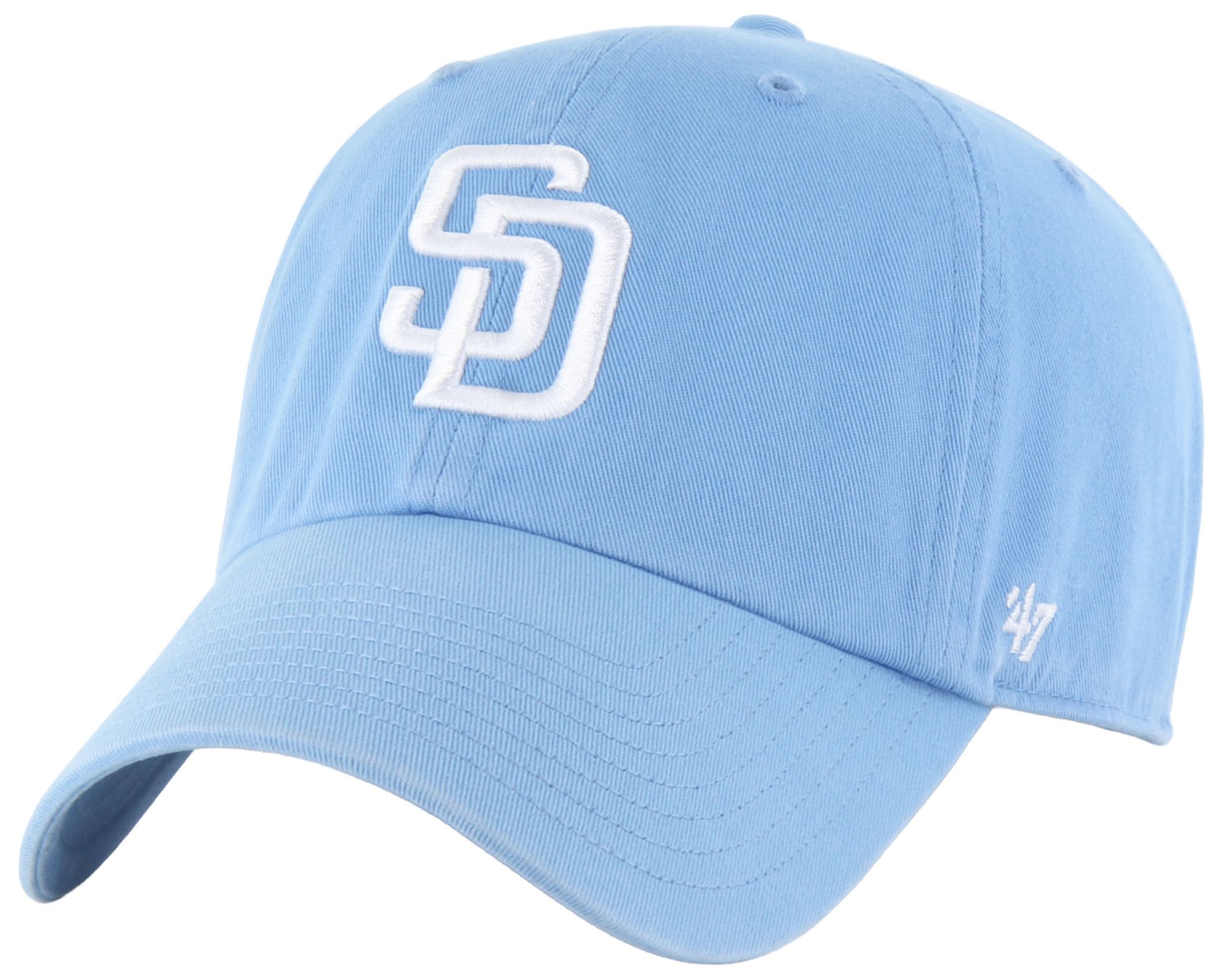 '47 Adult San Diego Padres Light Blue Clean Up Adjustable Hat