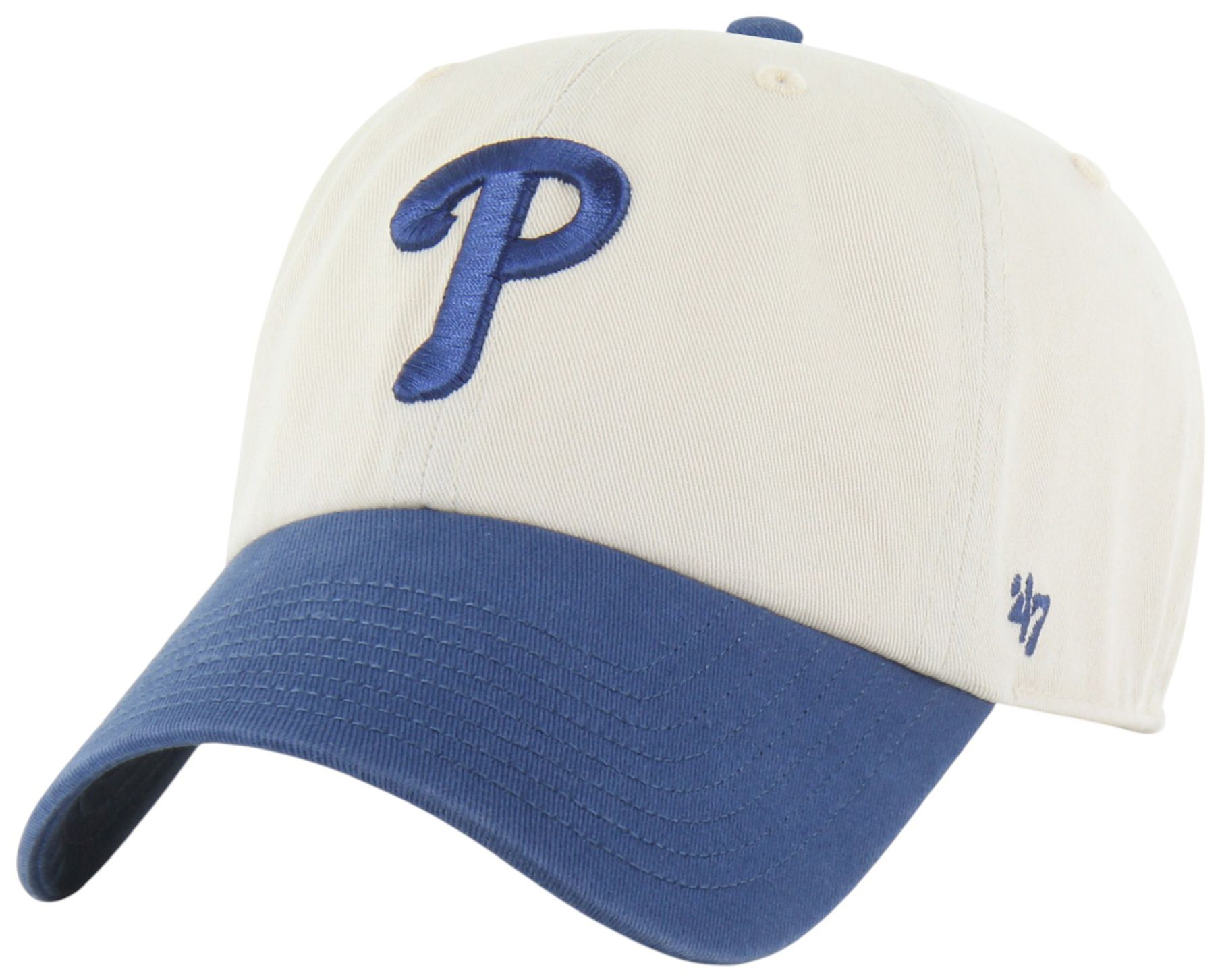 '47 Adult Philadelphia Phillies Cream 2-Tone Clean Up Hat