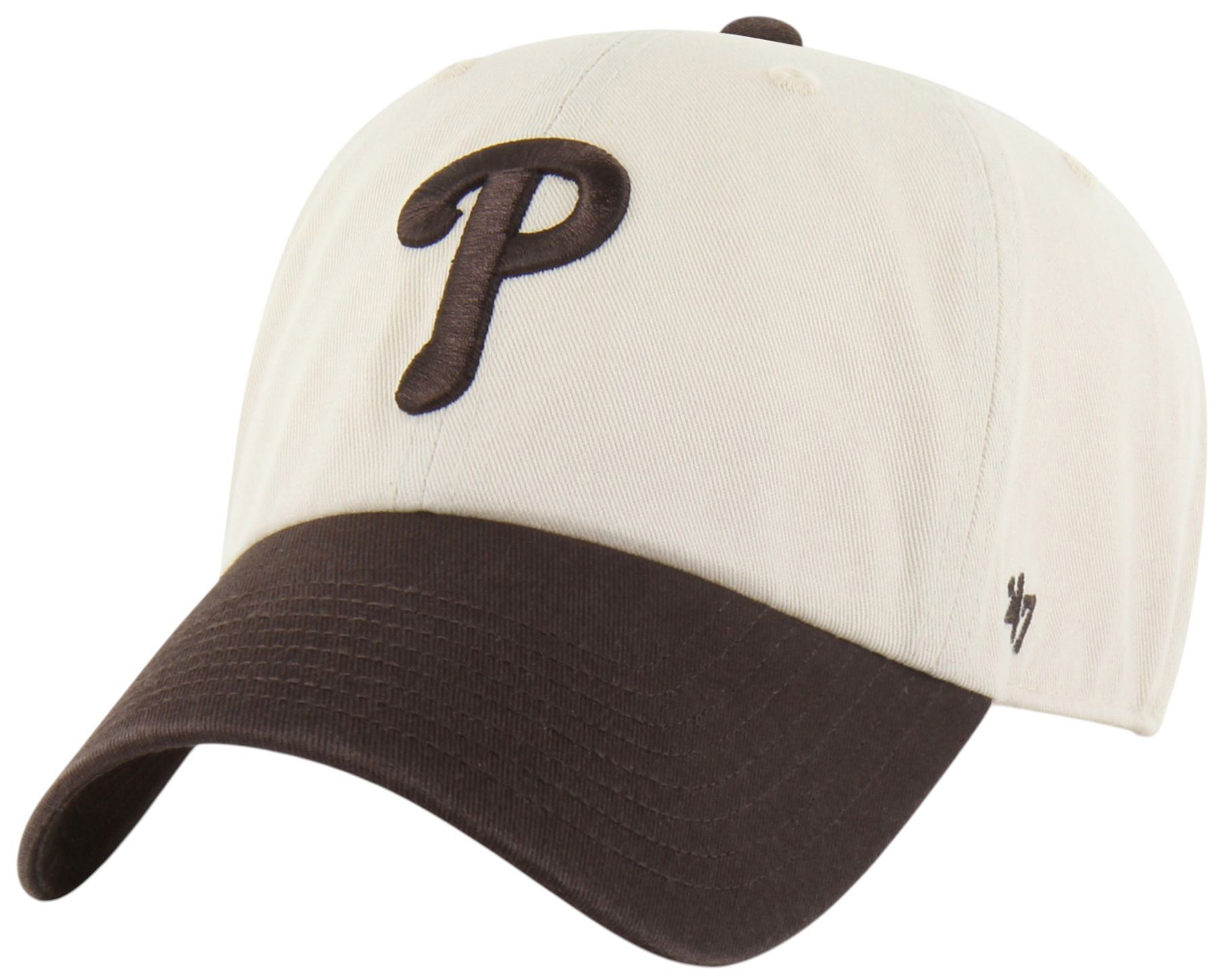 '47 Adult Philadelphia Phillies Cream 2-Tone Clean Up Hat