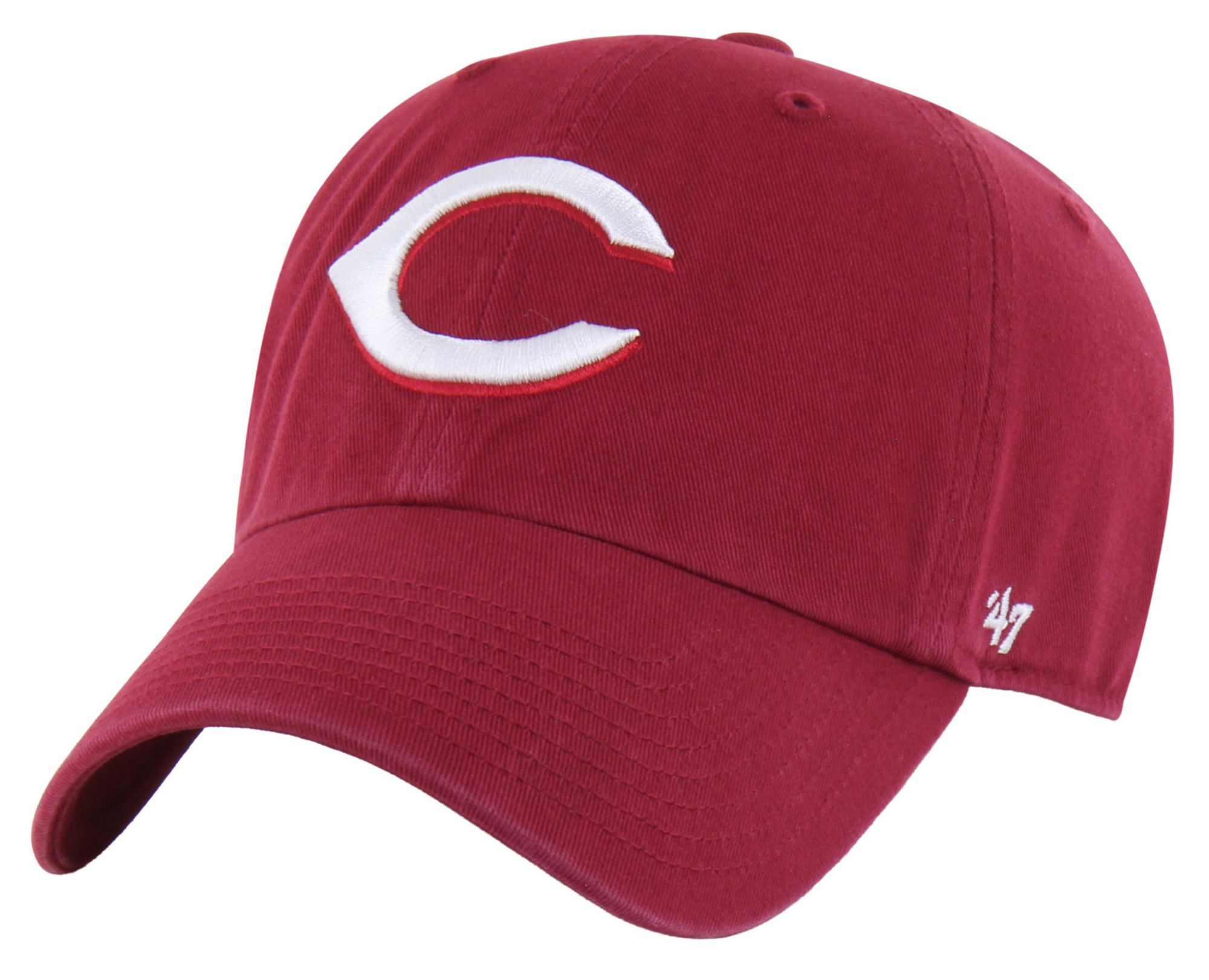 '47 Adult Cincinnati Reds Red Clean Up Adjustable Hat