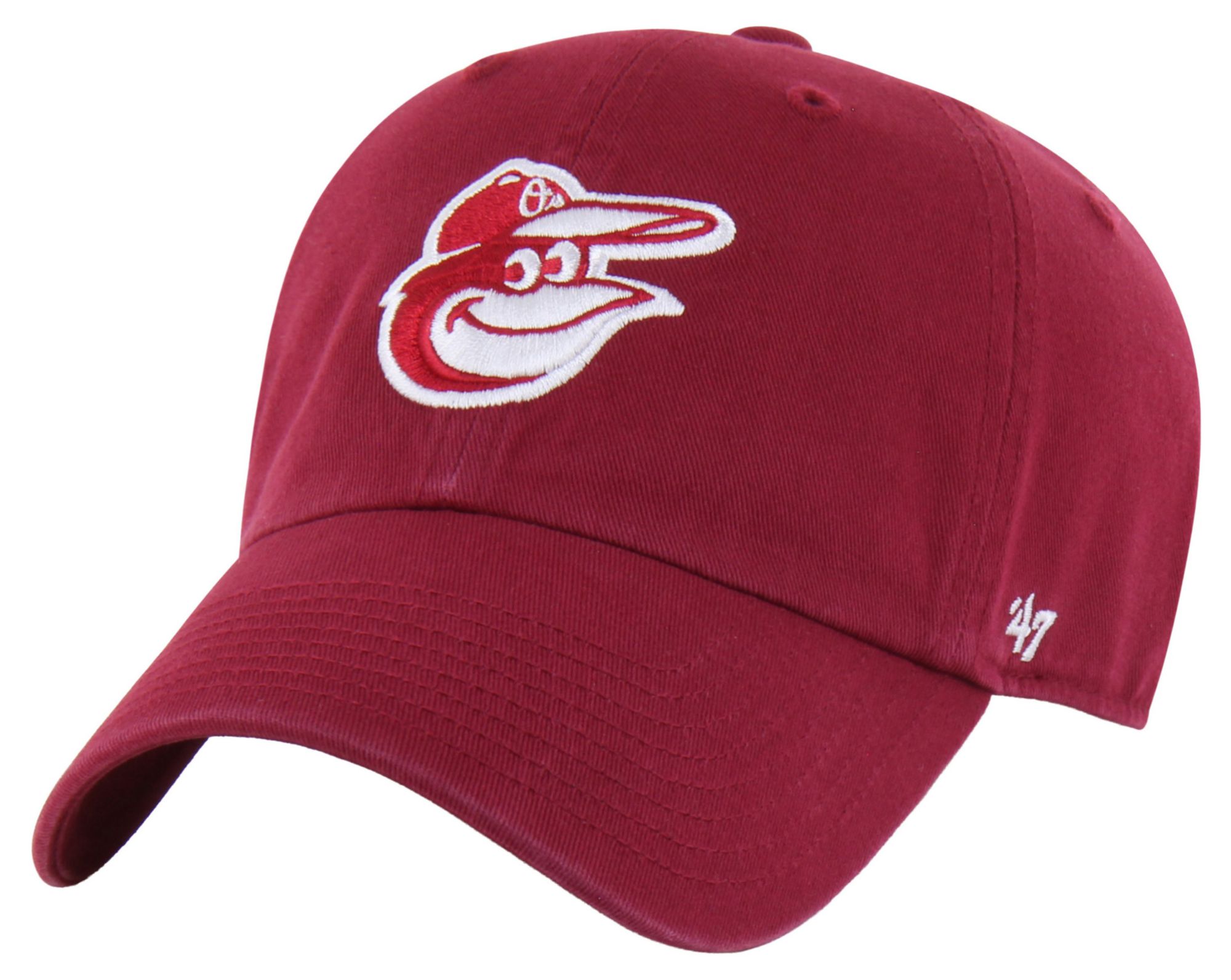 '47 Adult Baltimore Orioles Red Clean Up Adjustable Hat