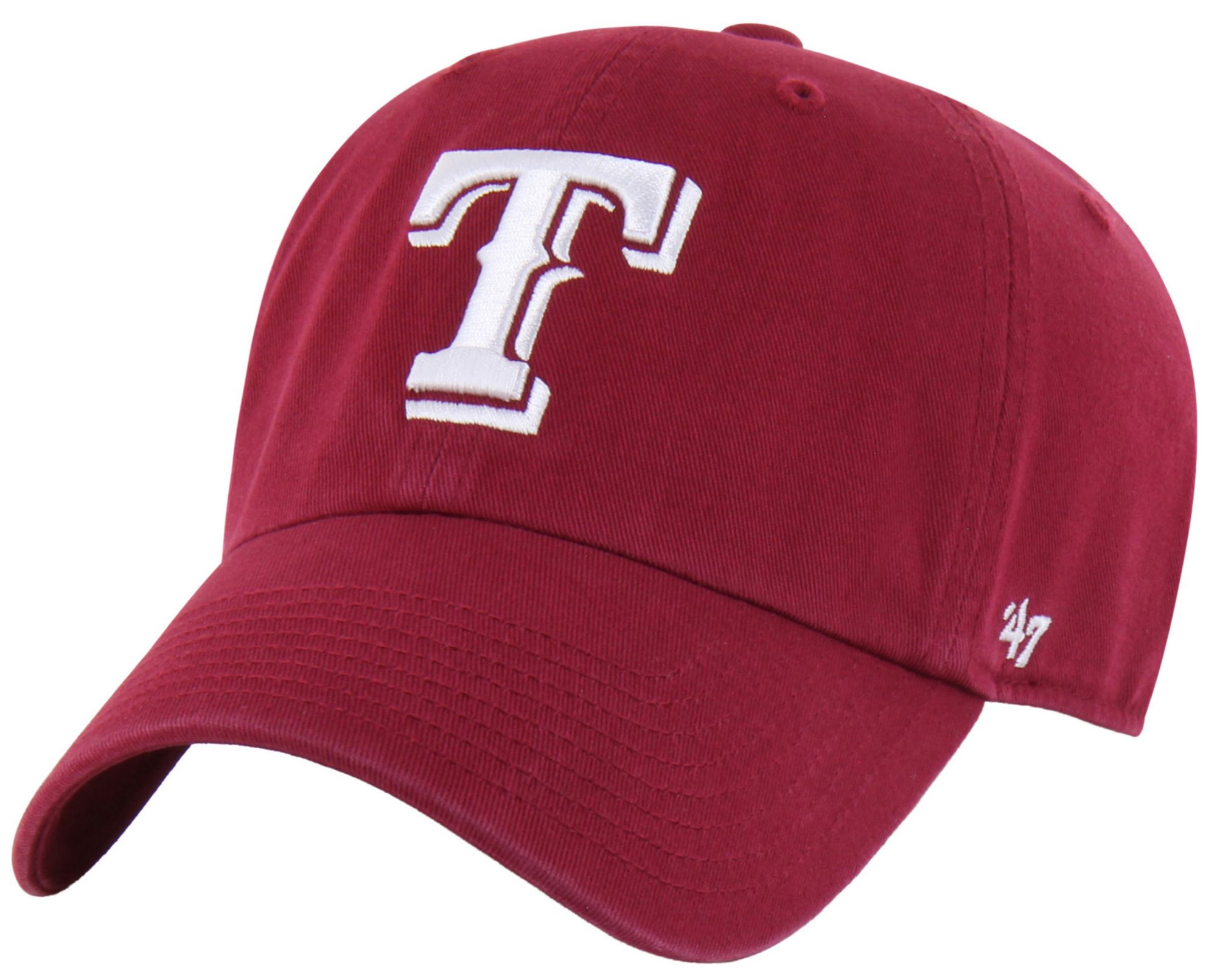 '47 Adult Texas Rangers Red Clean Up Adjustable Hat