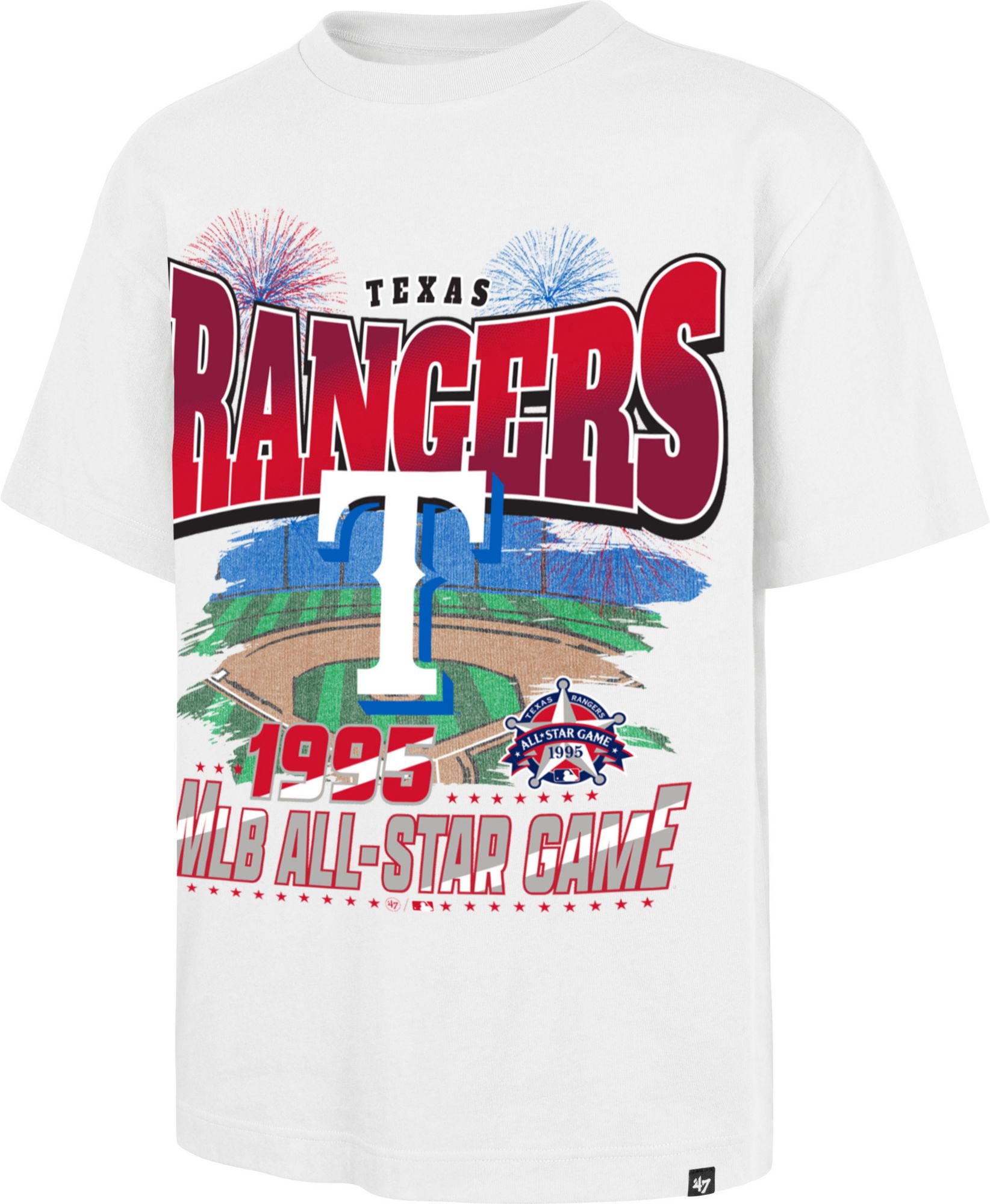 '47 Adult Texas Rangers Red Fireworks Foundation T-Shirt