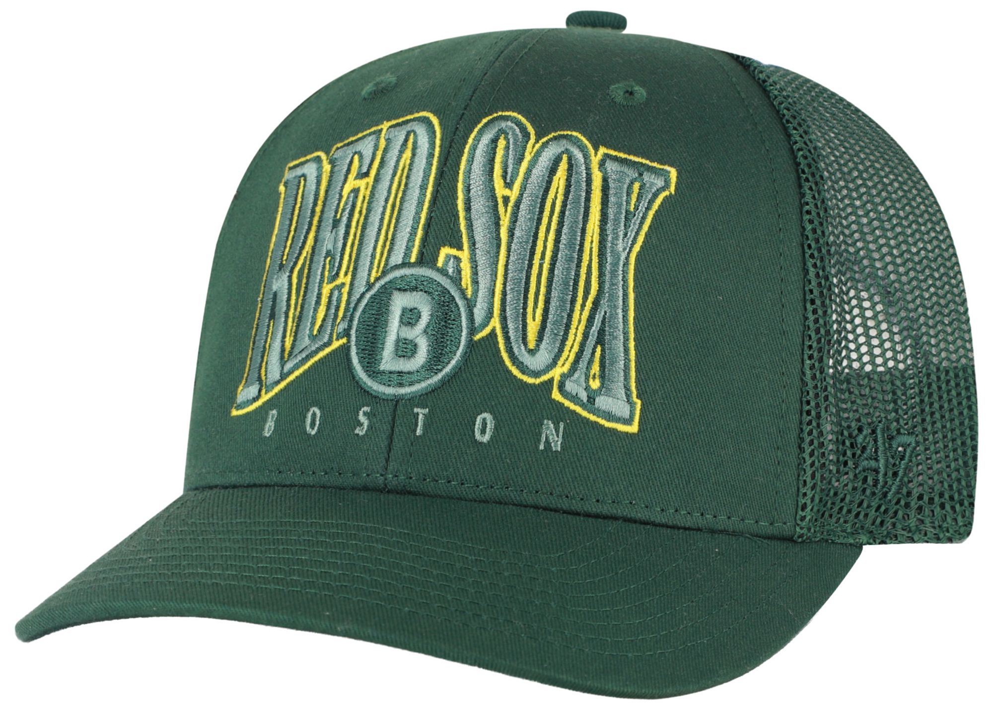 '47 Adult Boston Red Sox Green Drawbridge Trucker Adjustable Hat