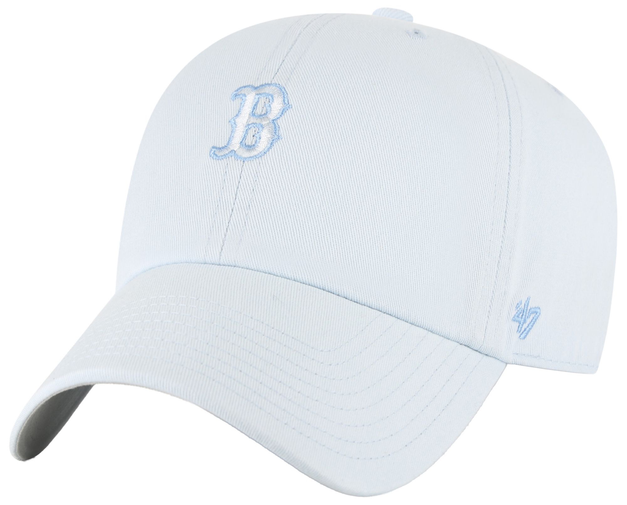 '47 Adult Boston Red Sox Light Blue Pastel Clean Up Adjustable Hat
