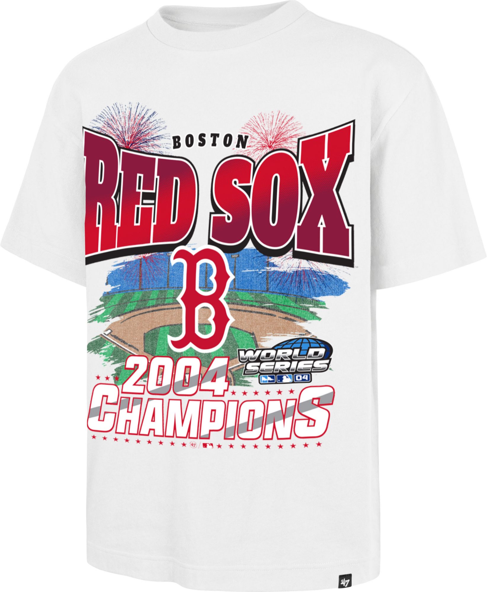 '47 Adult Boston Red Sox White Fireworks Foundation T-Shirt