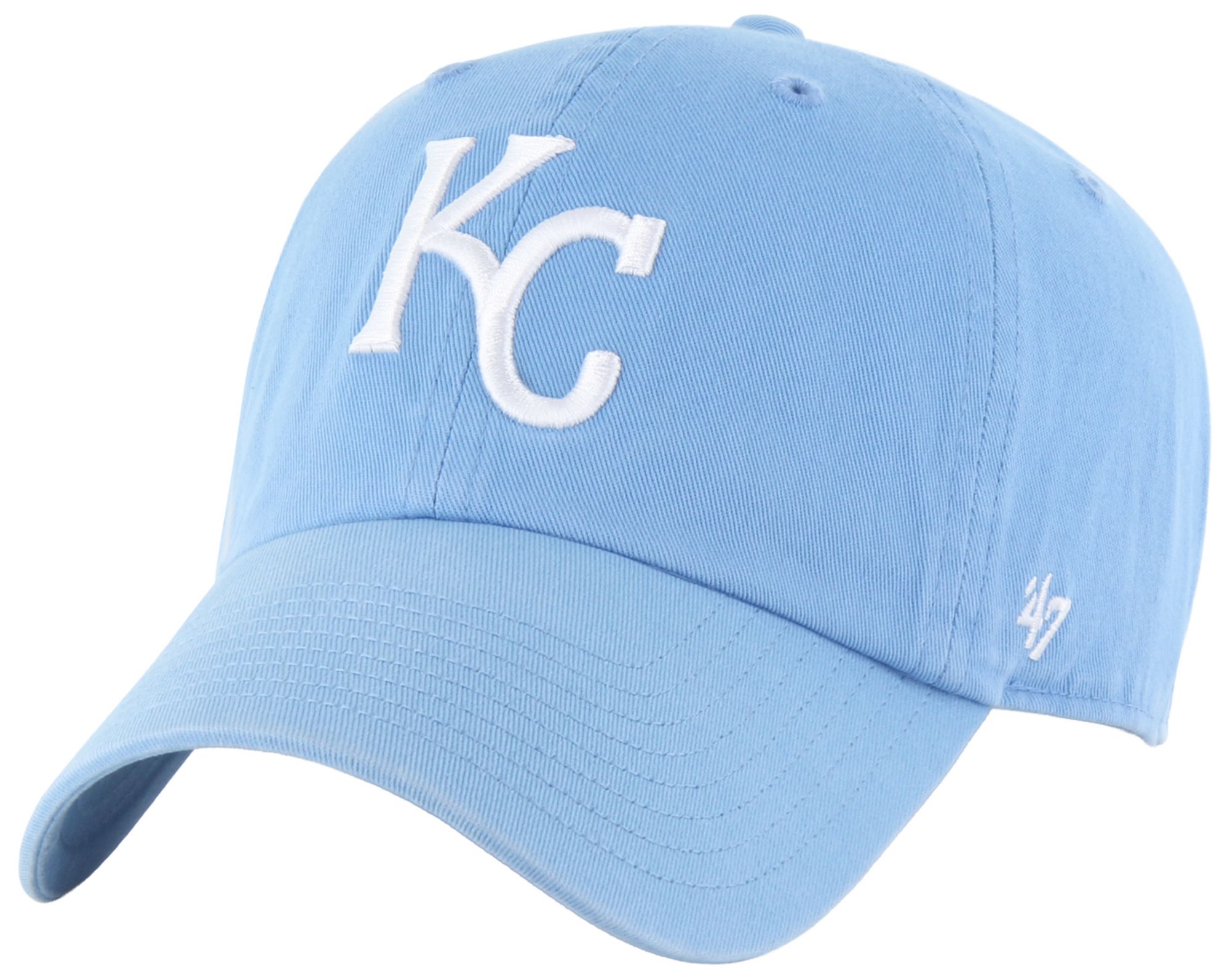 '47 Adult Kansas City Royals Light Blue Clean Up Adjustable Hat