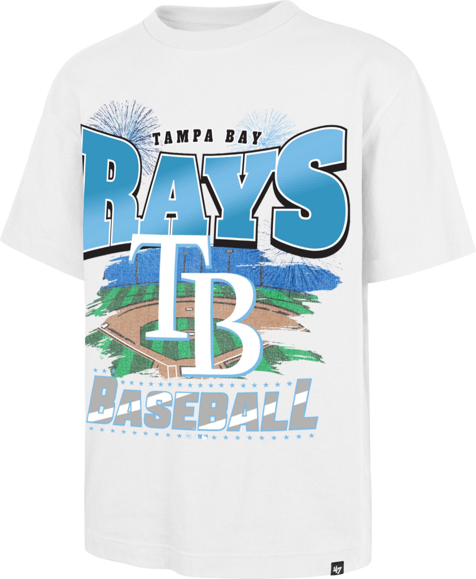 '47 Adult Tampa Bay Rays White Fireworks Foundation T-Shirt