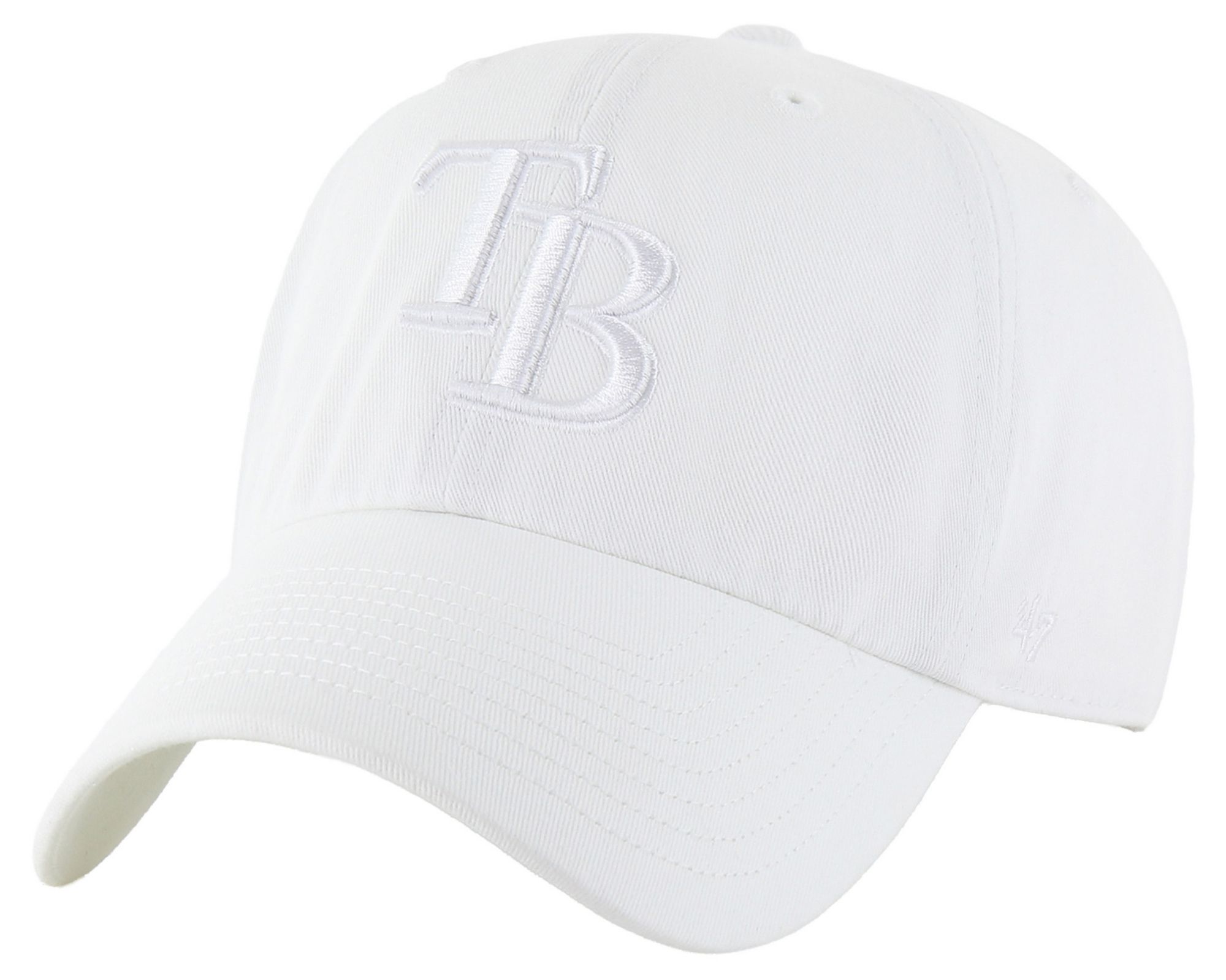 '47 Adult Tampa Bay Rays White Clean Up Adjustable Hat