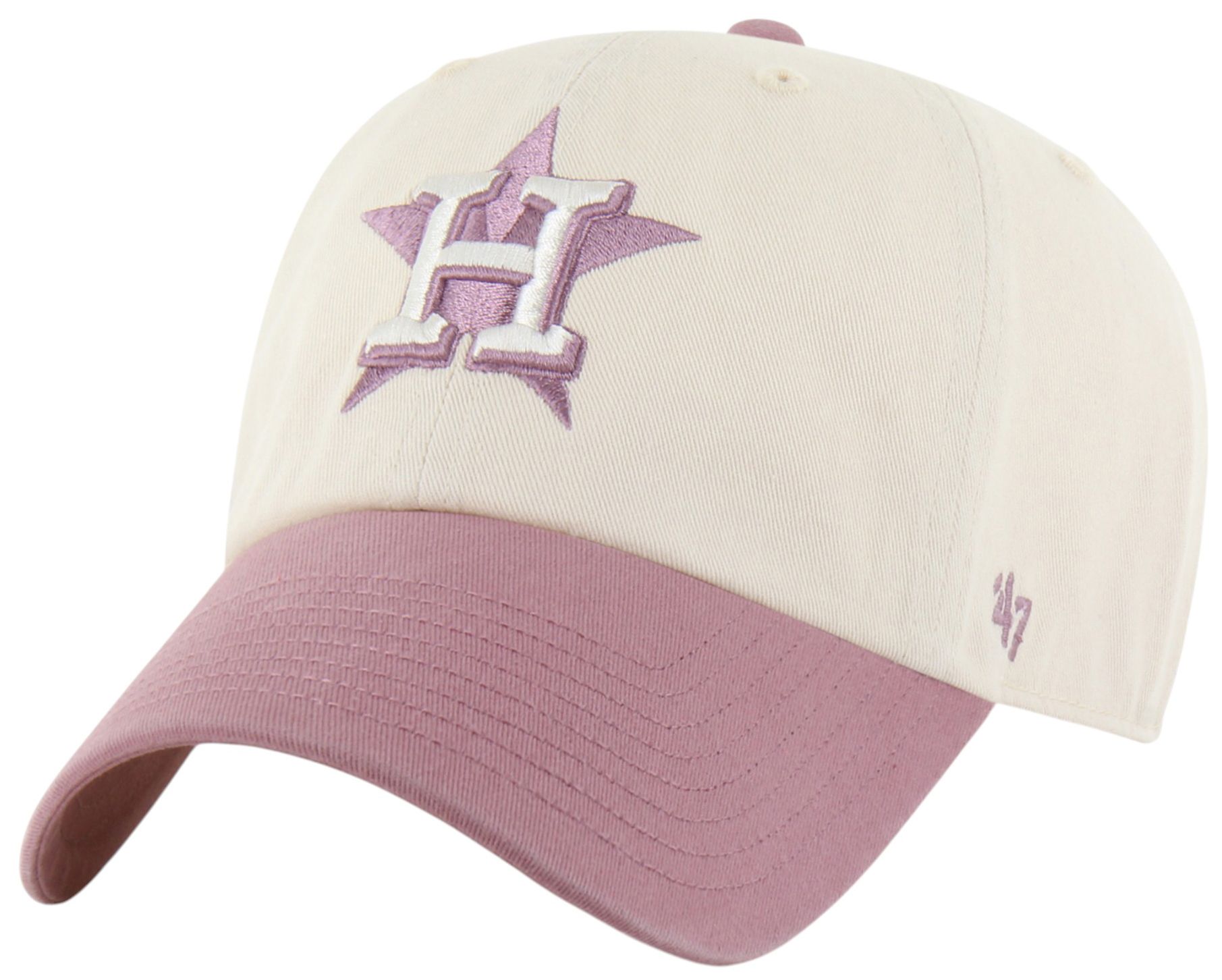 '47 Adult Houston Astros Cream 2-Tone Clean Up Hat