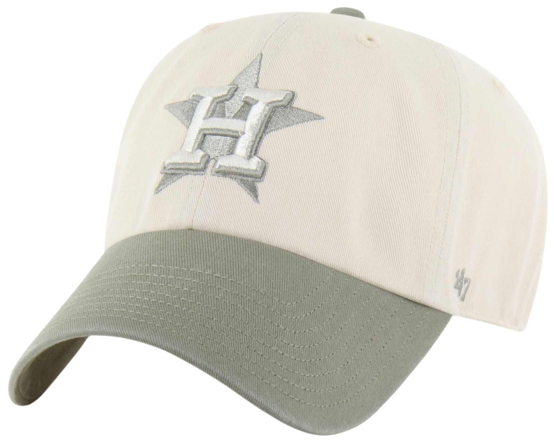 '47 Adult Houston Astros Cream 2-Tone Clean Up Hat