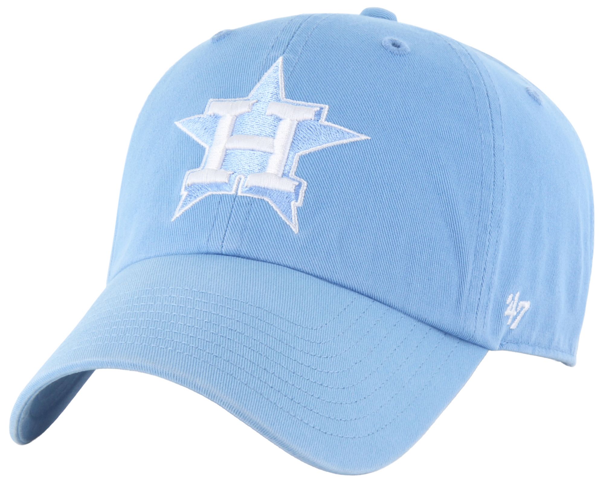 '47 Adult Houston Astros Light Blue Clean Up Adjustable Hat