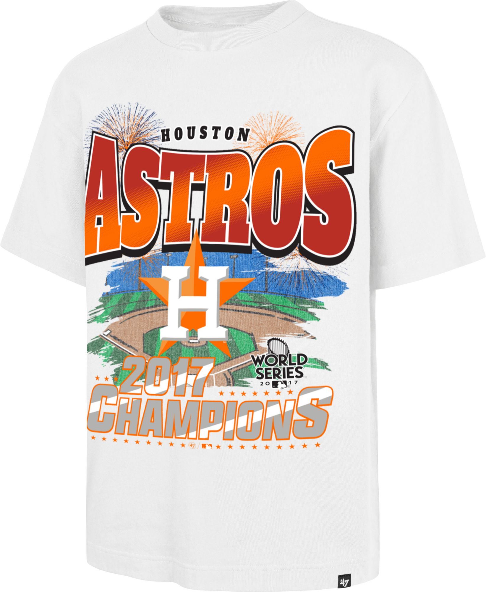 '47 Adult Houston Astros White Fireworks Foundation T-Shirt