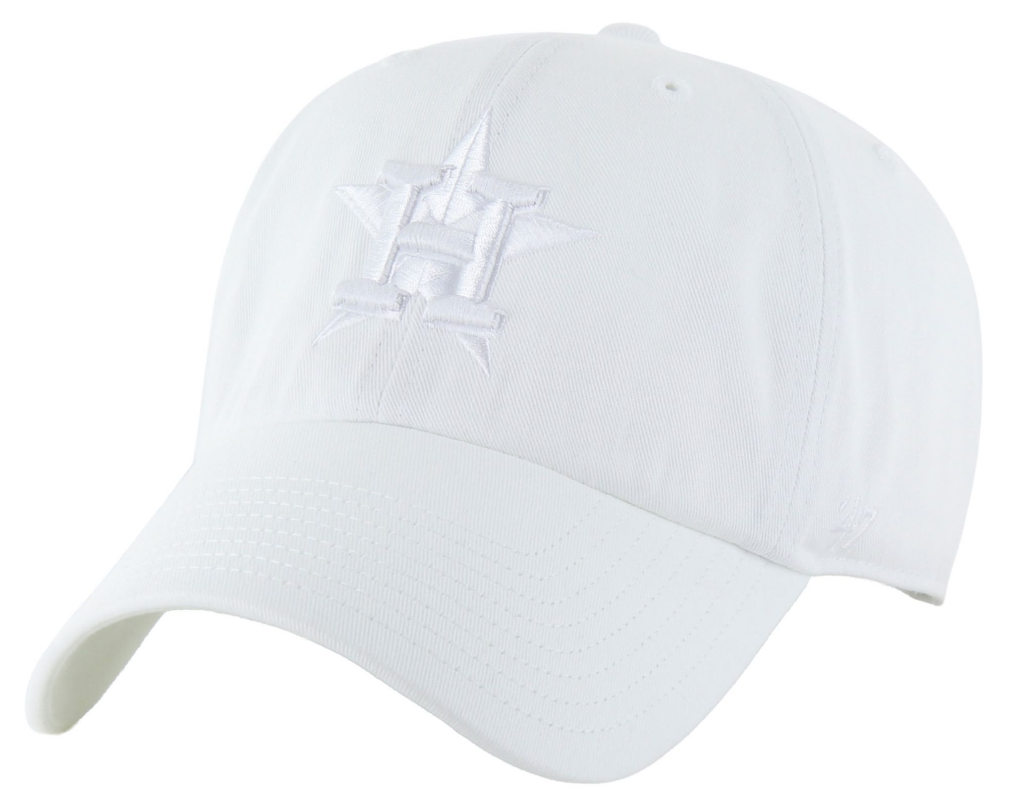 '47 Adult Houston Astros White Clean Up Adjustable Hat