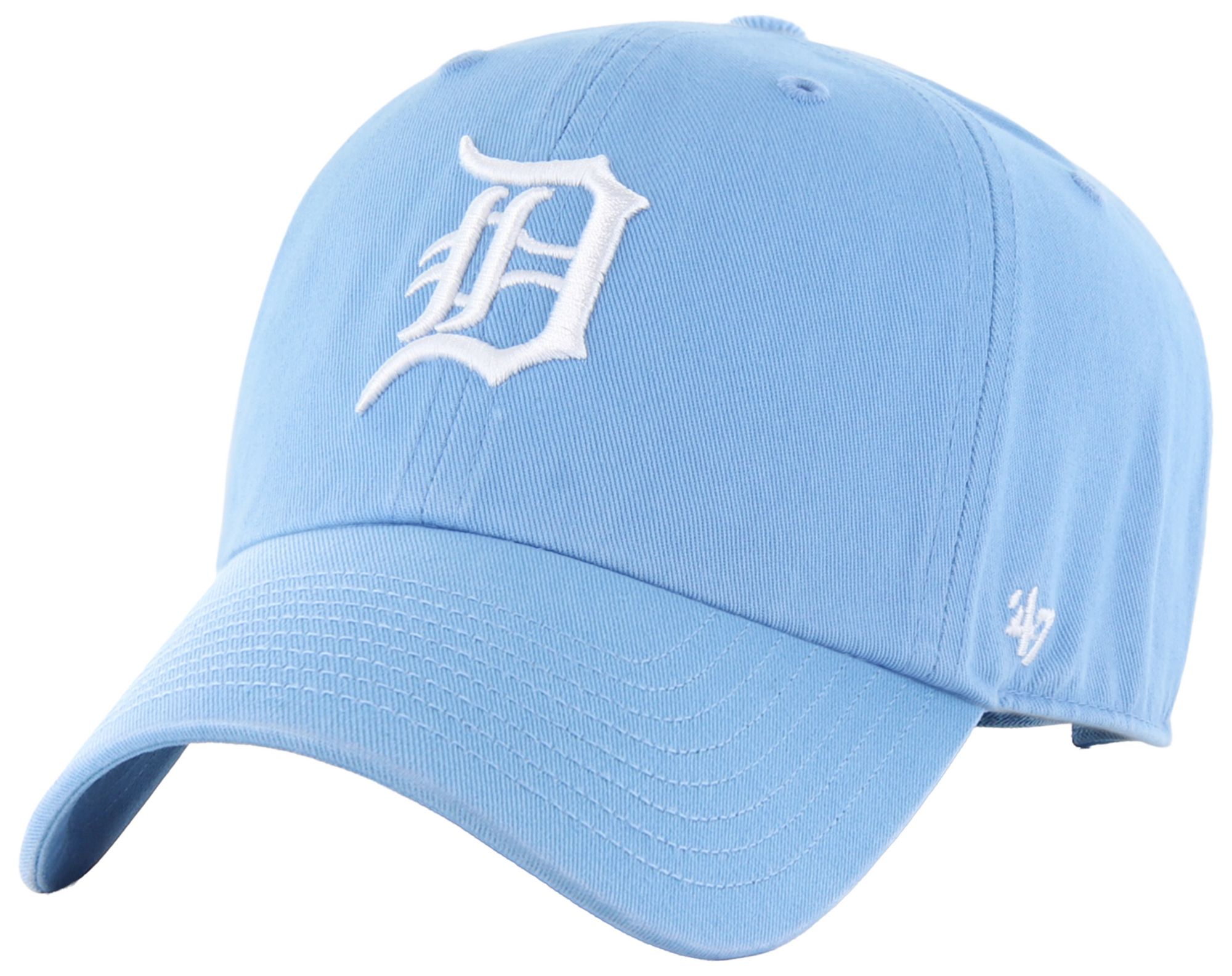 '47 Adult Detroit Tigers Light Blue Clean Up Adjustable Hat