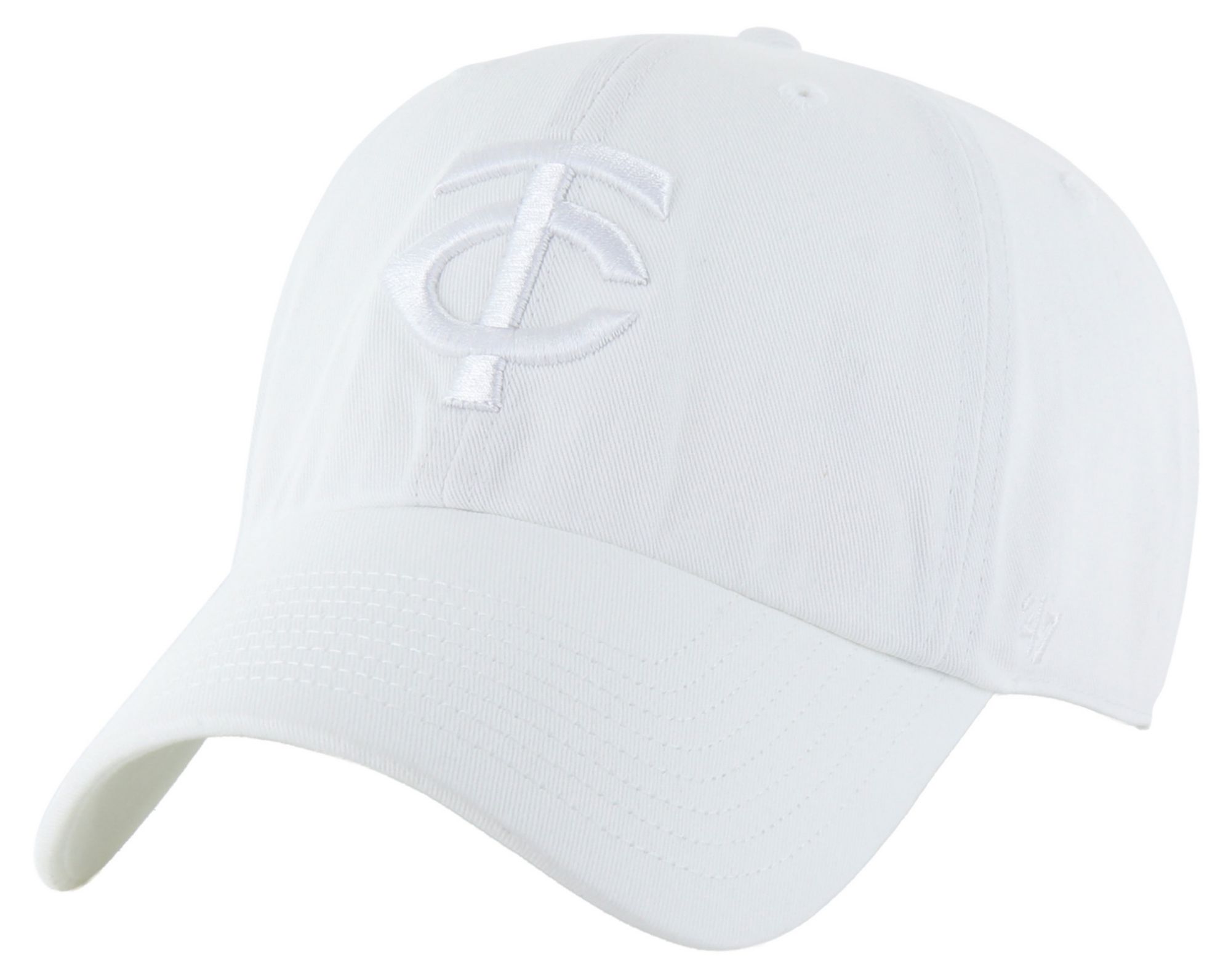 '47 Adult Minnesota Twins White Clean Up Adjustable Hat