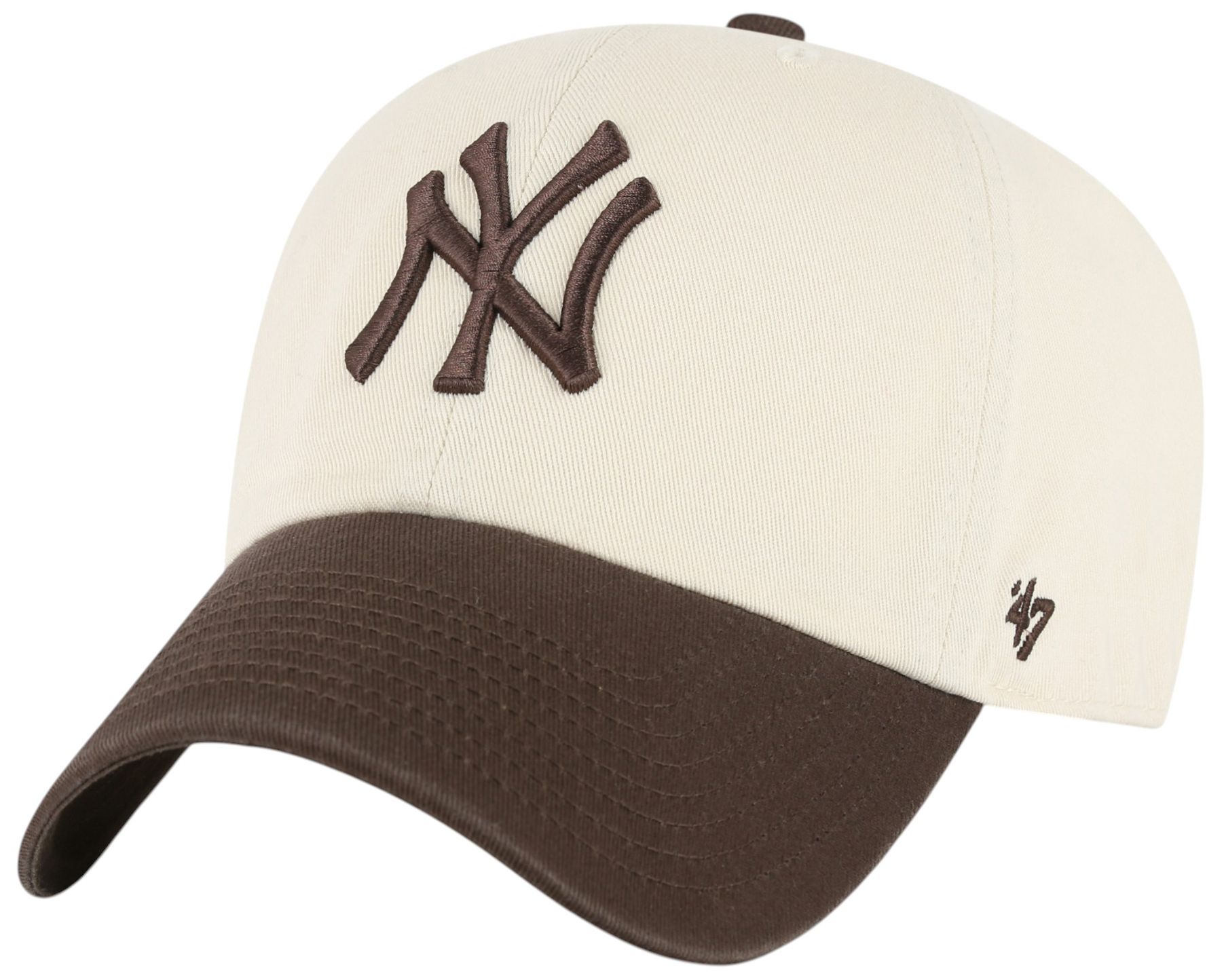 '47 Adult New York Yankees Cream 2-Tone Clean Up Hat