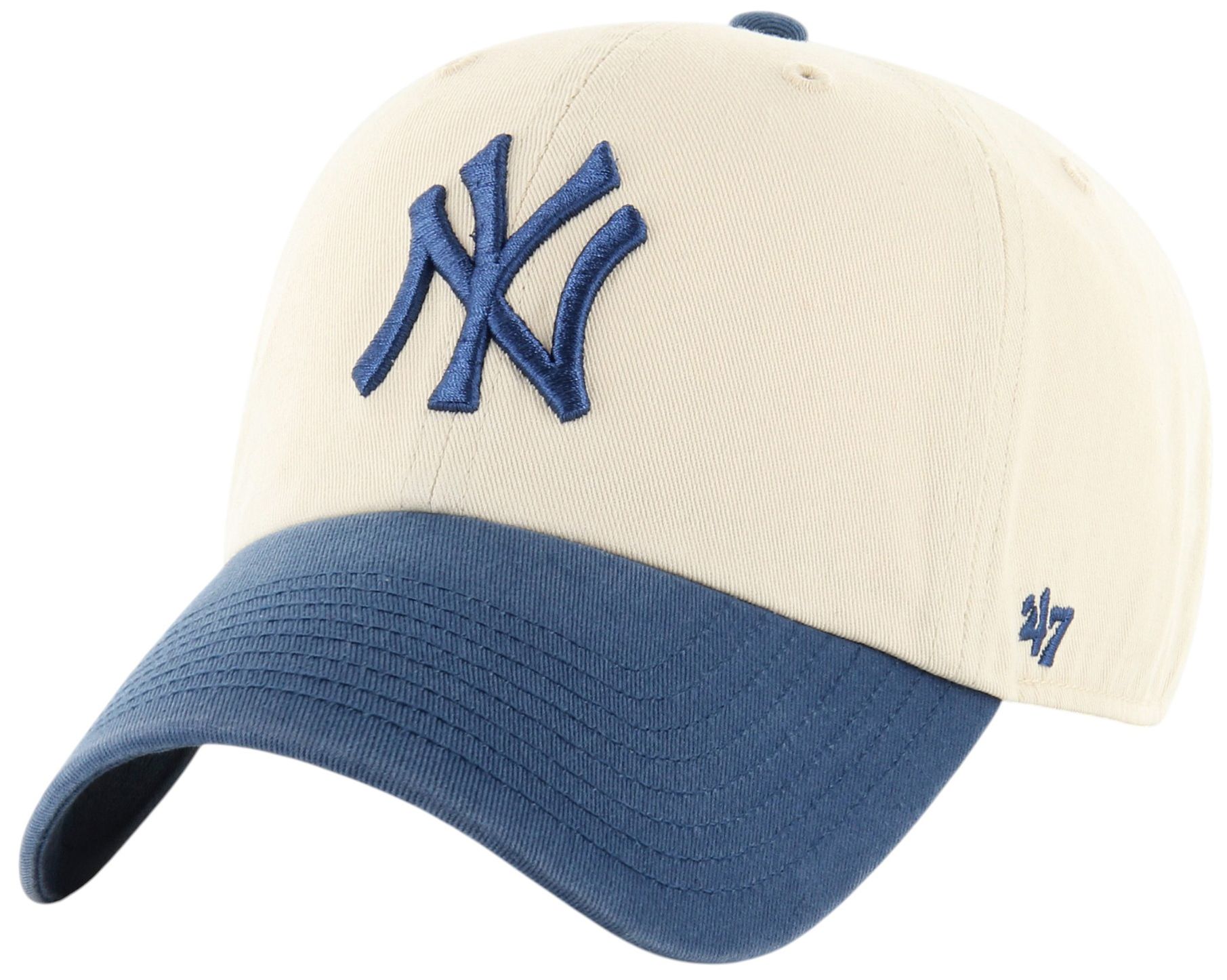 '47 Adult New York Yankees Cream 2-Tone Clean Up Hat