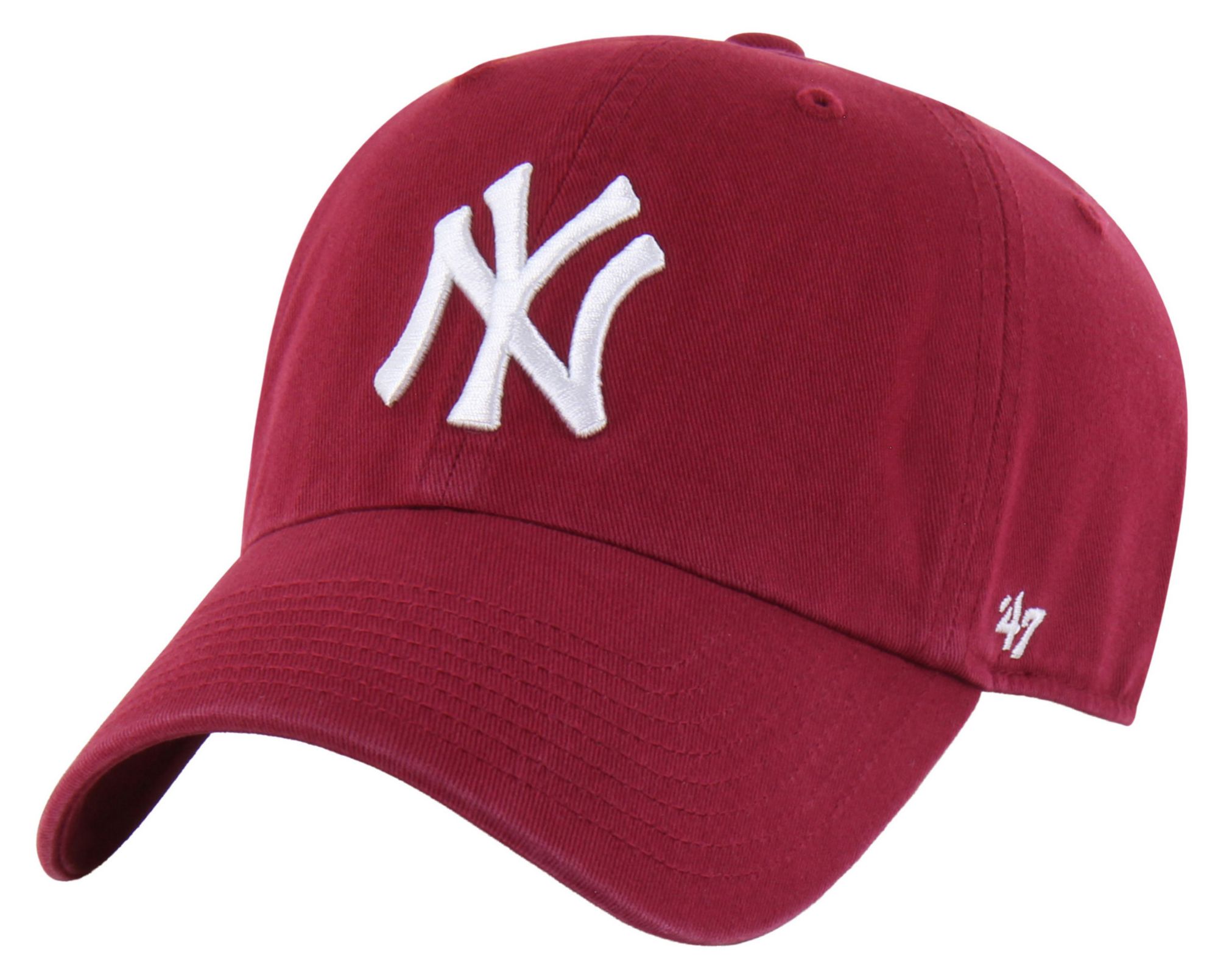 '47 Adult New York Yankees Red Clean Up Adjustable Hat