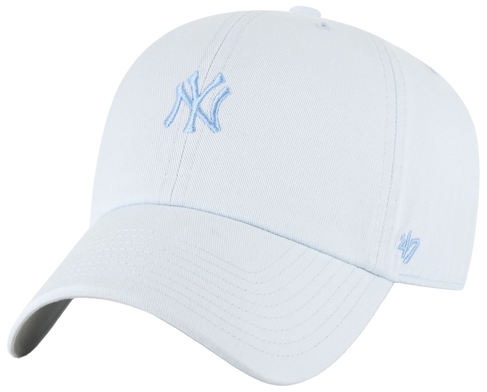 '47 Adult New York Yankees Light Blue Two Tone Fashion Clean Up Adjustable Hat