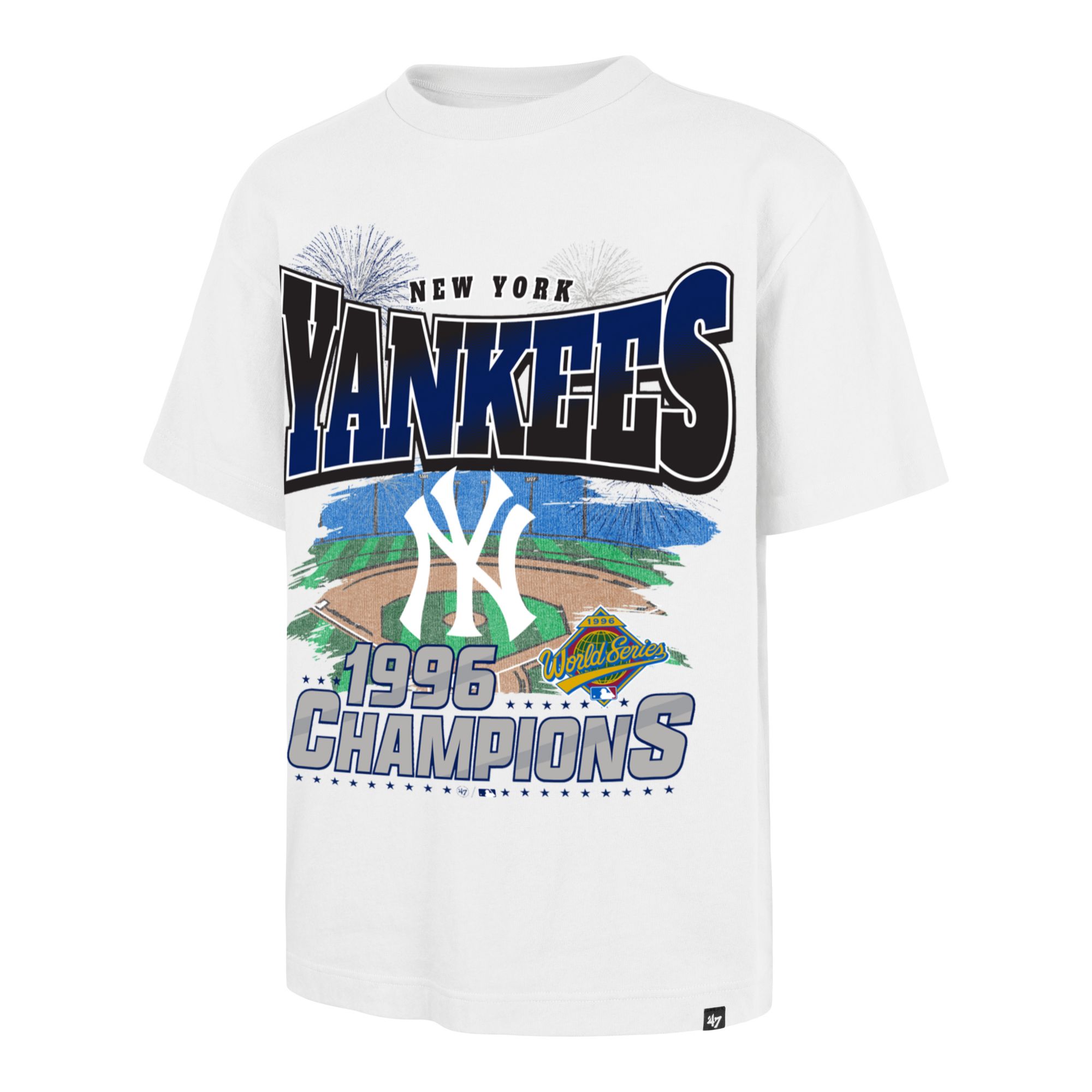 '47 Adult New York Yankees White Fireworks Foundation T-Shirt