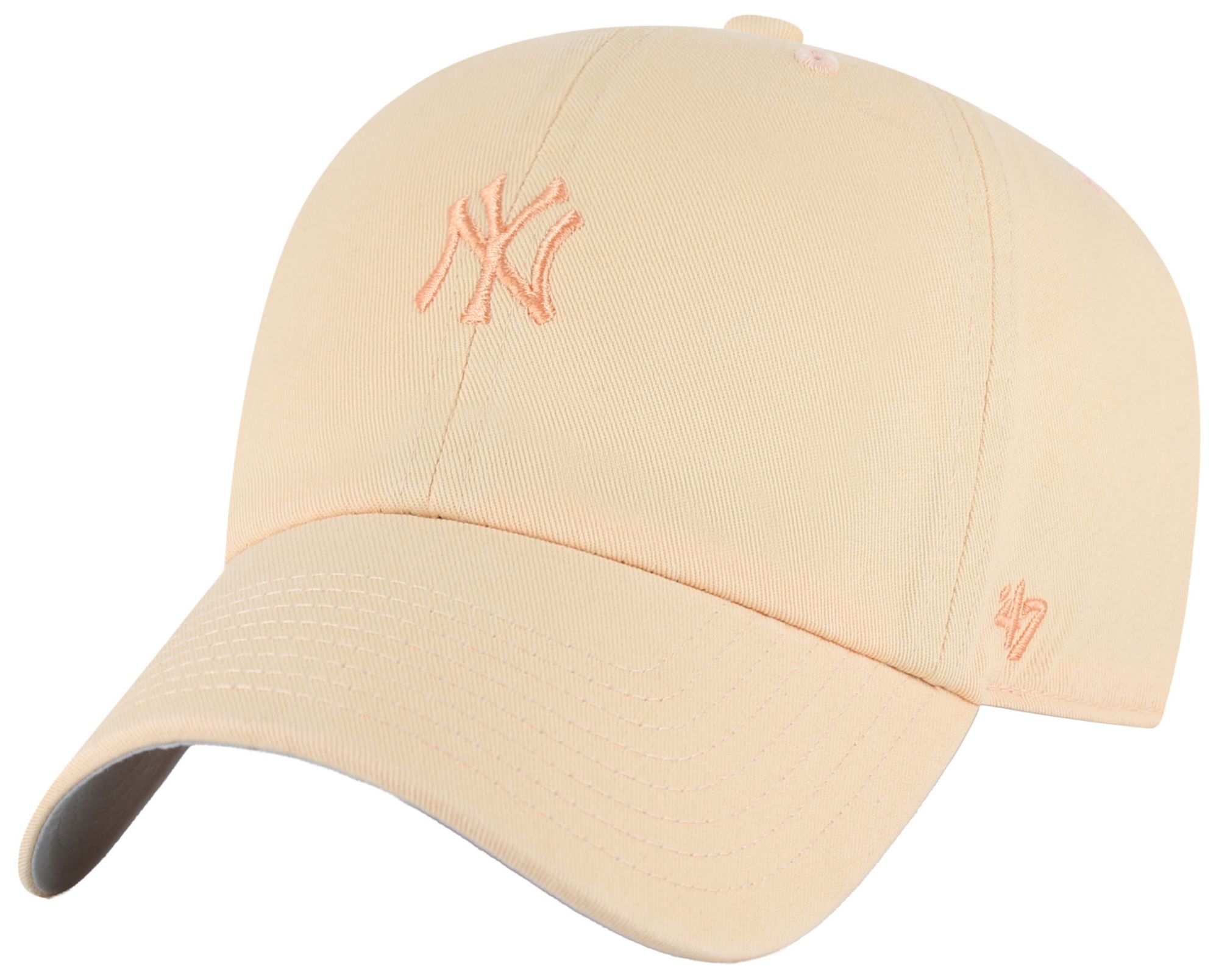 '47 Adult New York Yankees Orange Pastel Clean Up Adjustable Hat