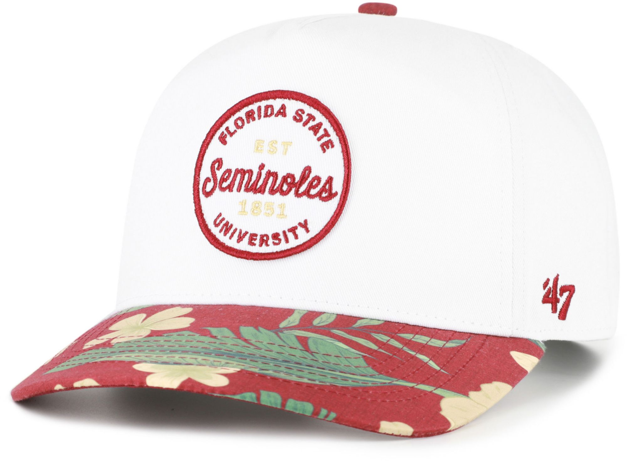 '47 Adult Florida State Seminoles White Beach Side Hitch Adjustable Hat