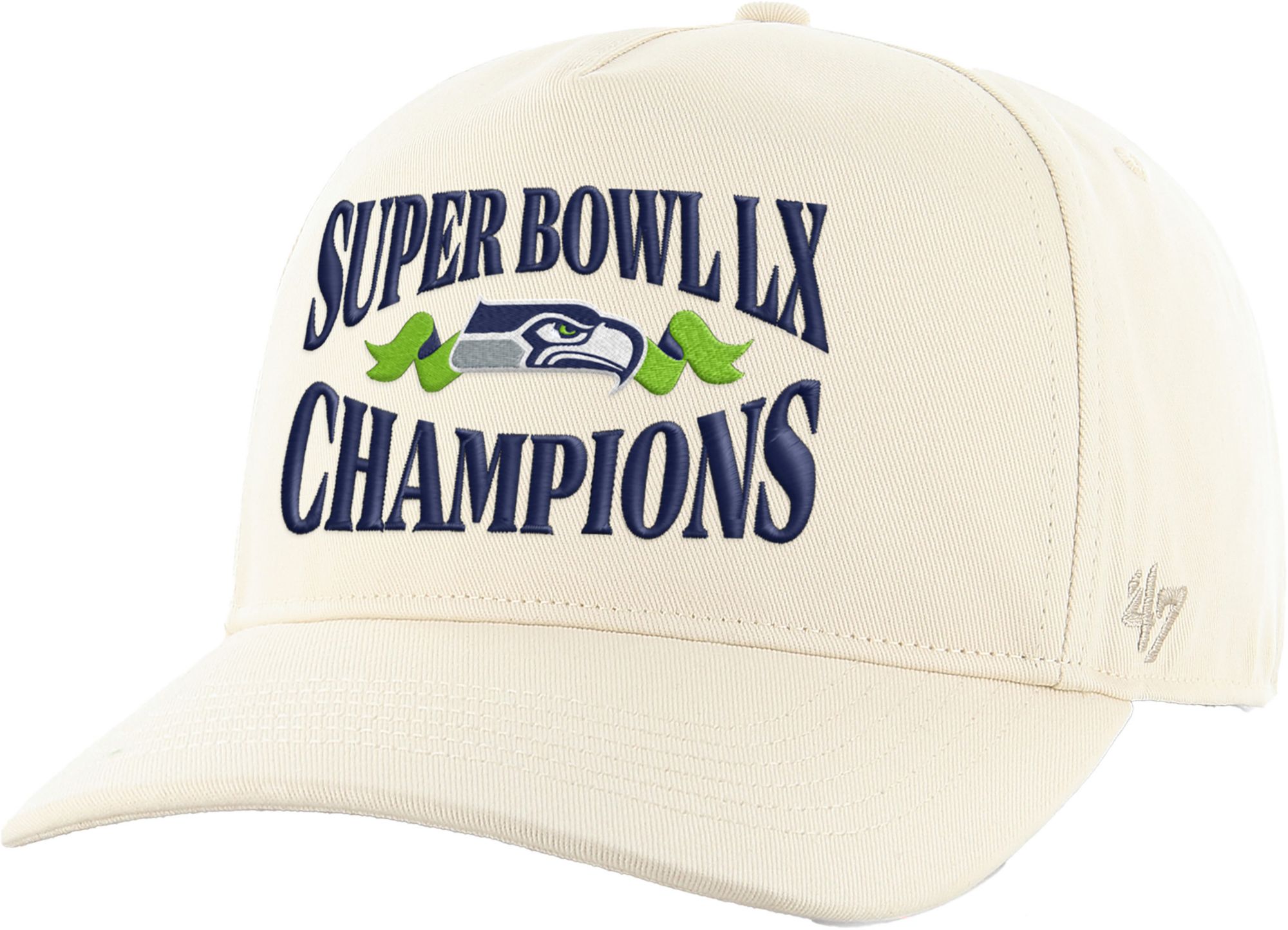 '47 Adult 2025-26 Super Bowl LX Champions Seattle Seahawks Hitch Adjustable Hat
