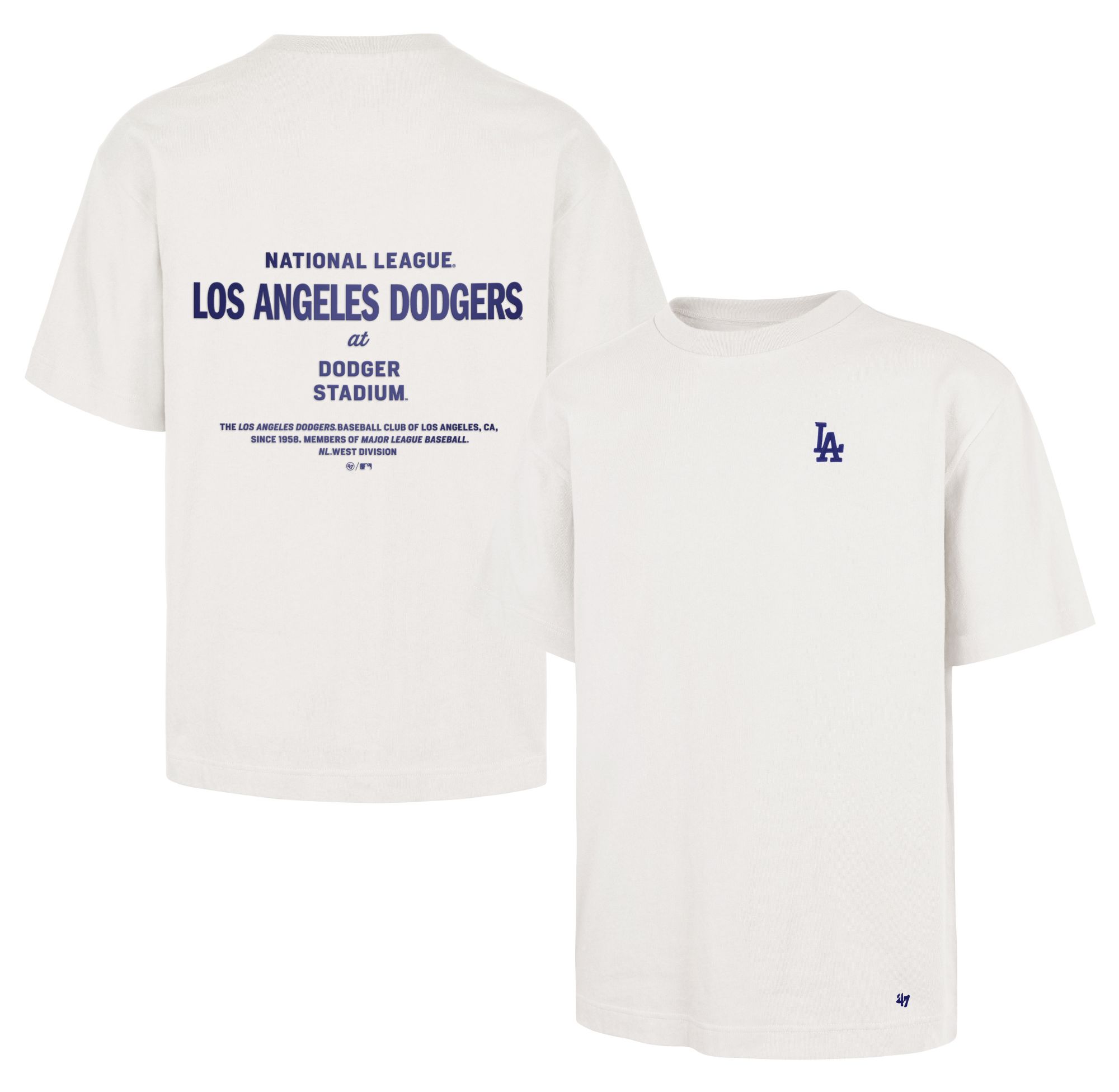 '47 Men's Los Angeles Dodgers White Leon Foundation T-Shirt
