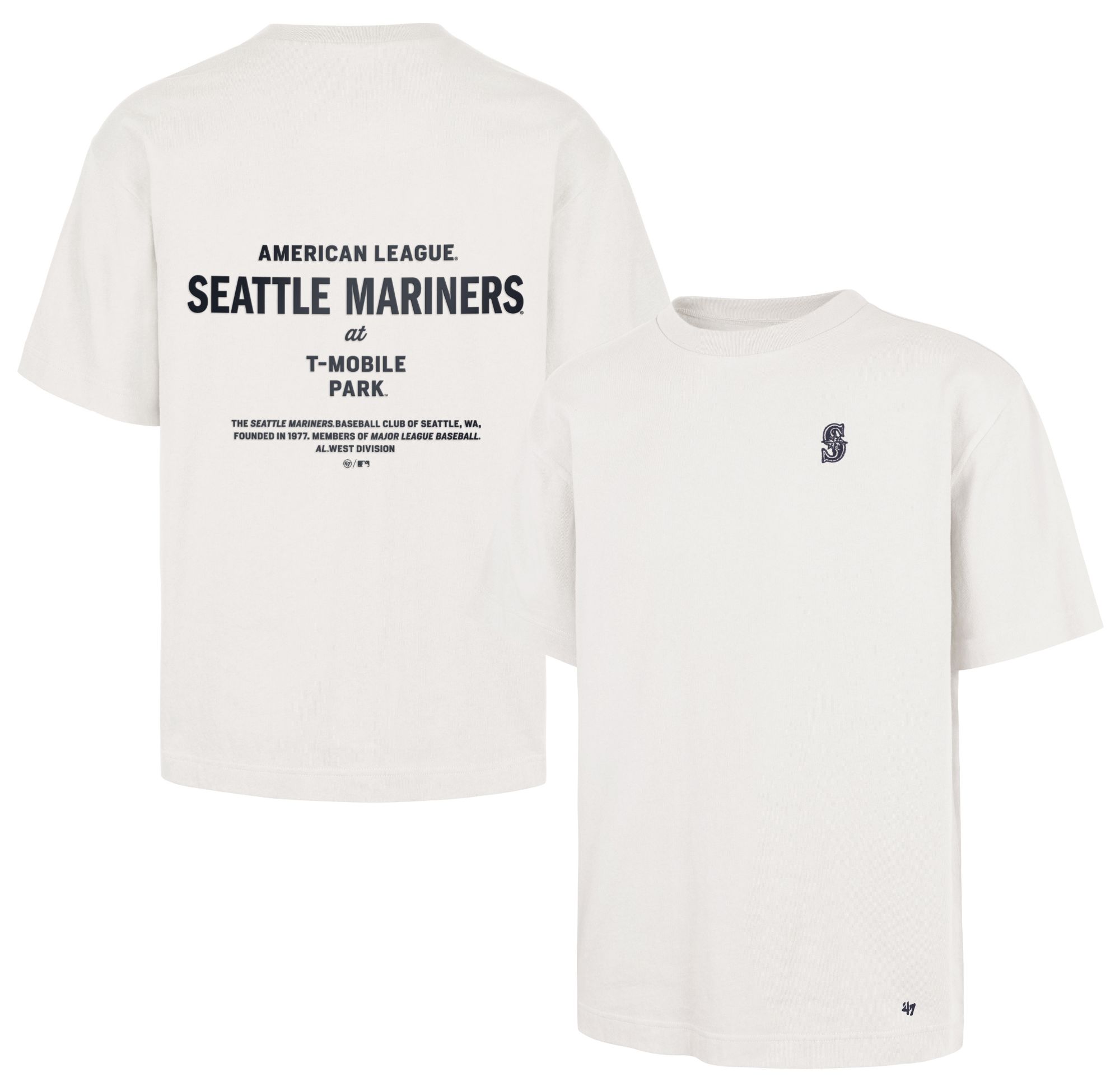 '47 Men's Seattle Mariners White Leon Foundation T-Shirt