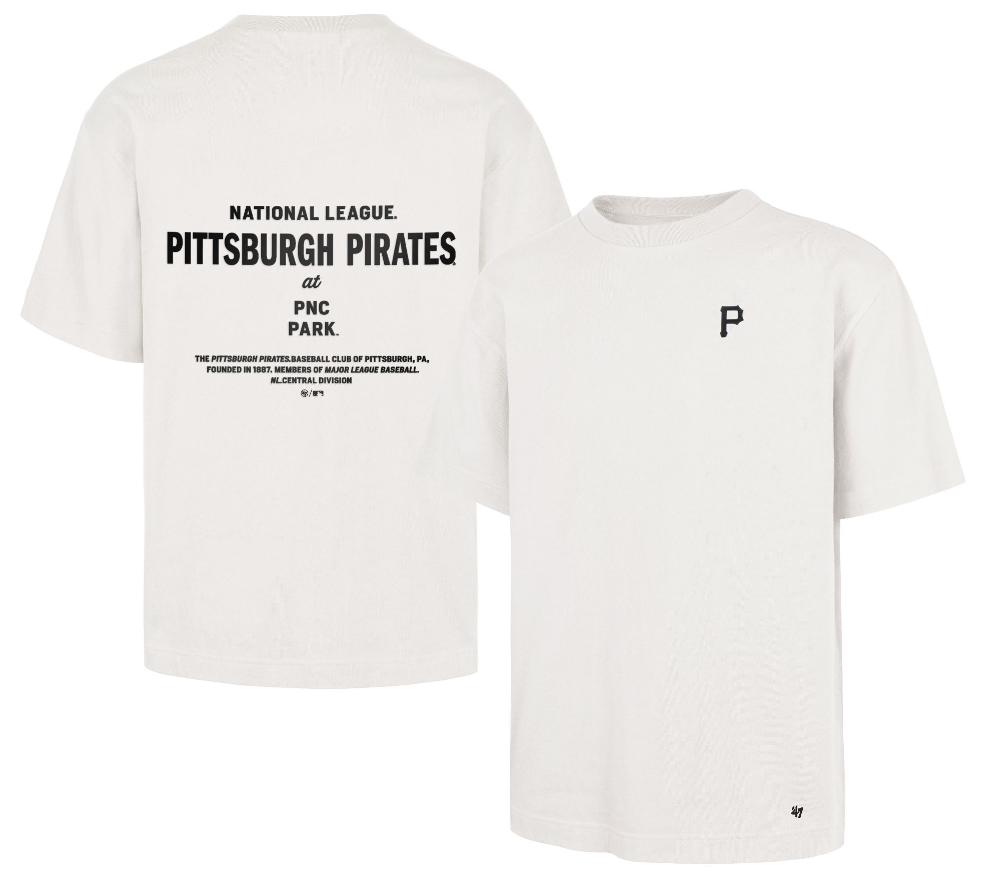 '47 Men's Pittsburgh Pirates White Leon Foundation T-Shirt