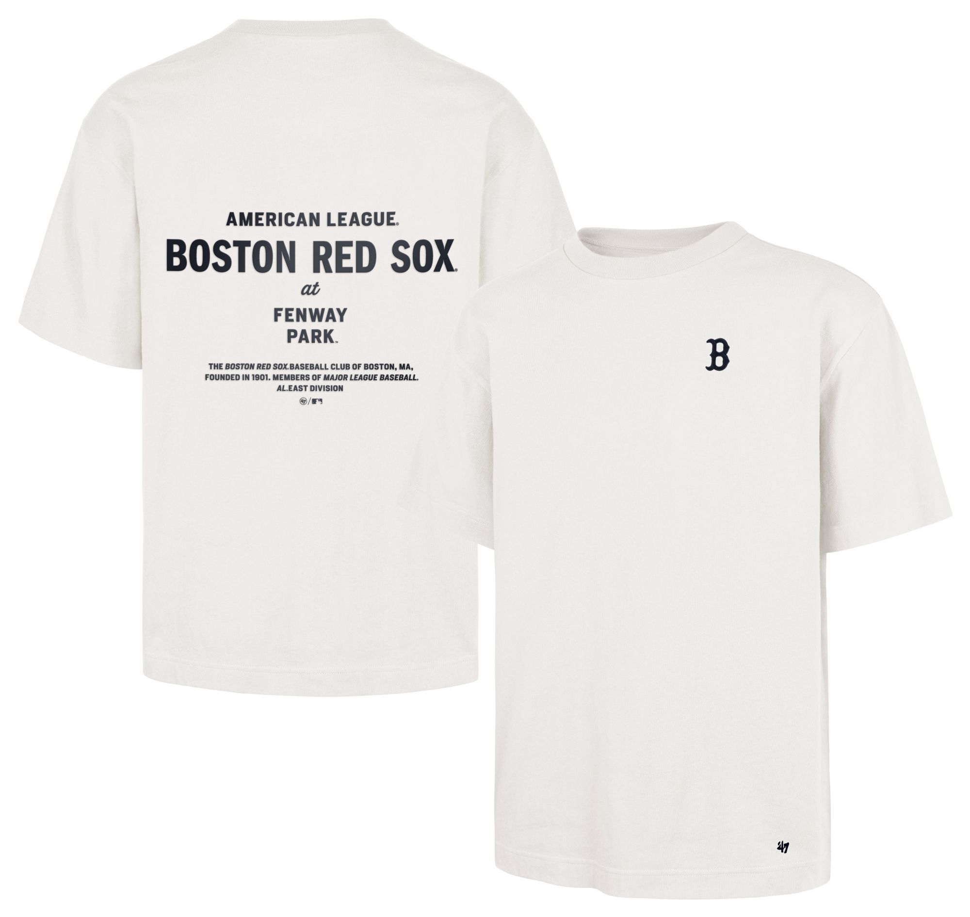 '47 Men's Boston Red Sox White Leon Foundation T-Shirt