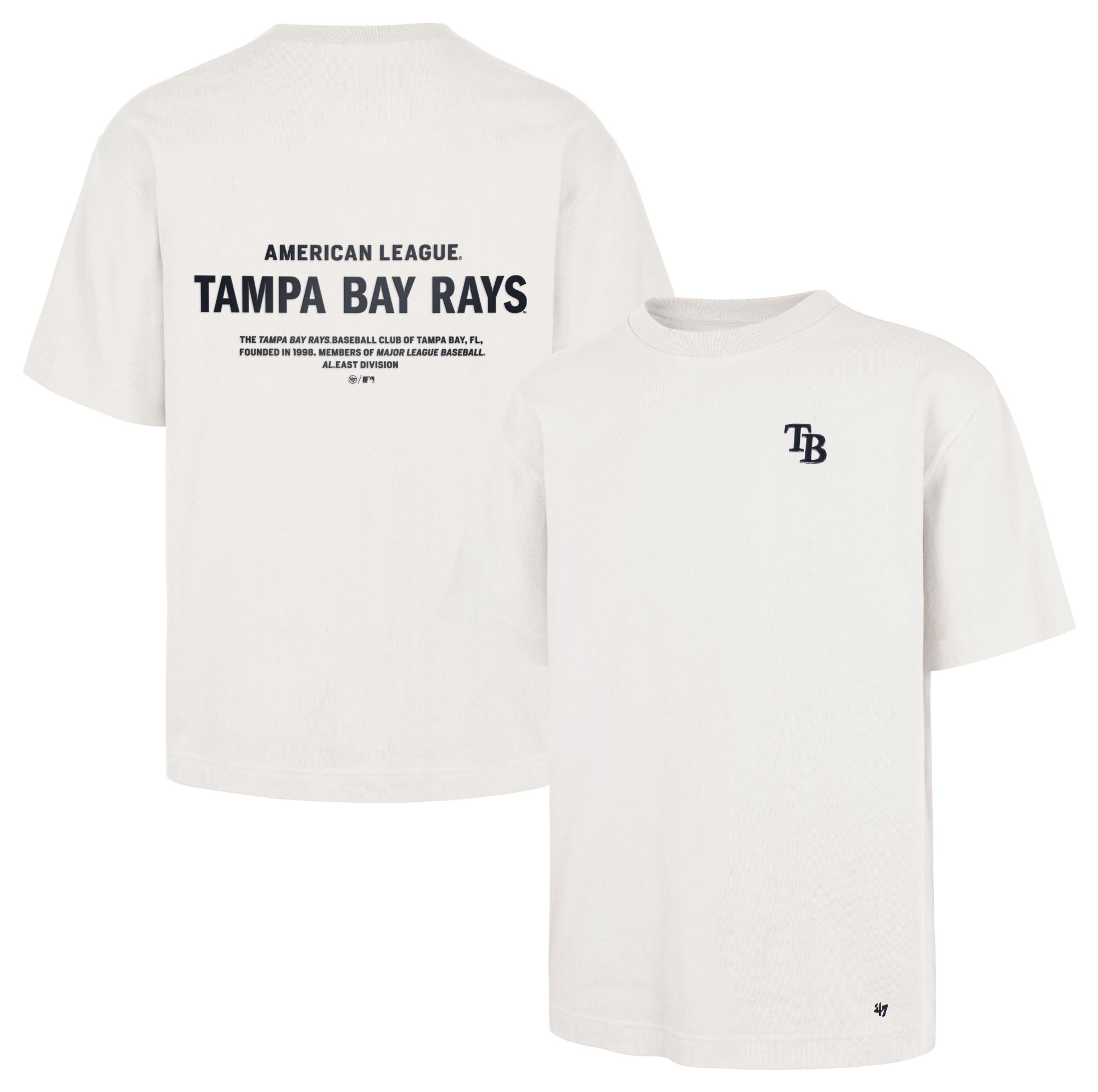 '47 Men's Tampa Bay Rays White Leon Foundation T-Shirt