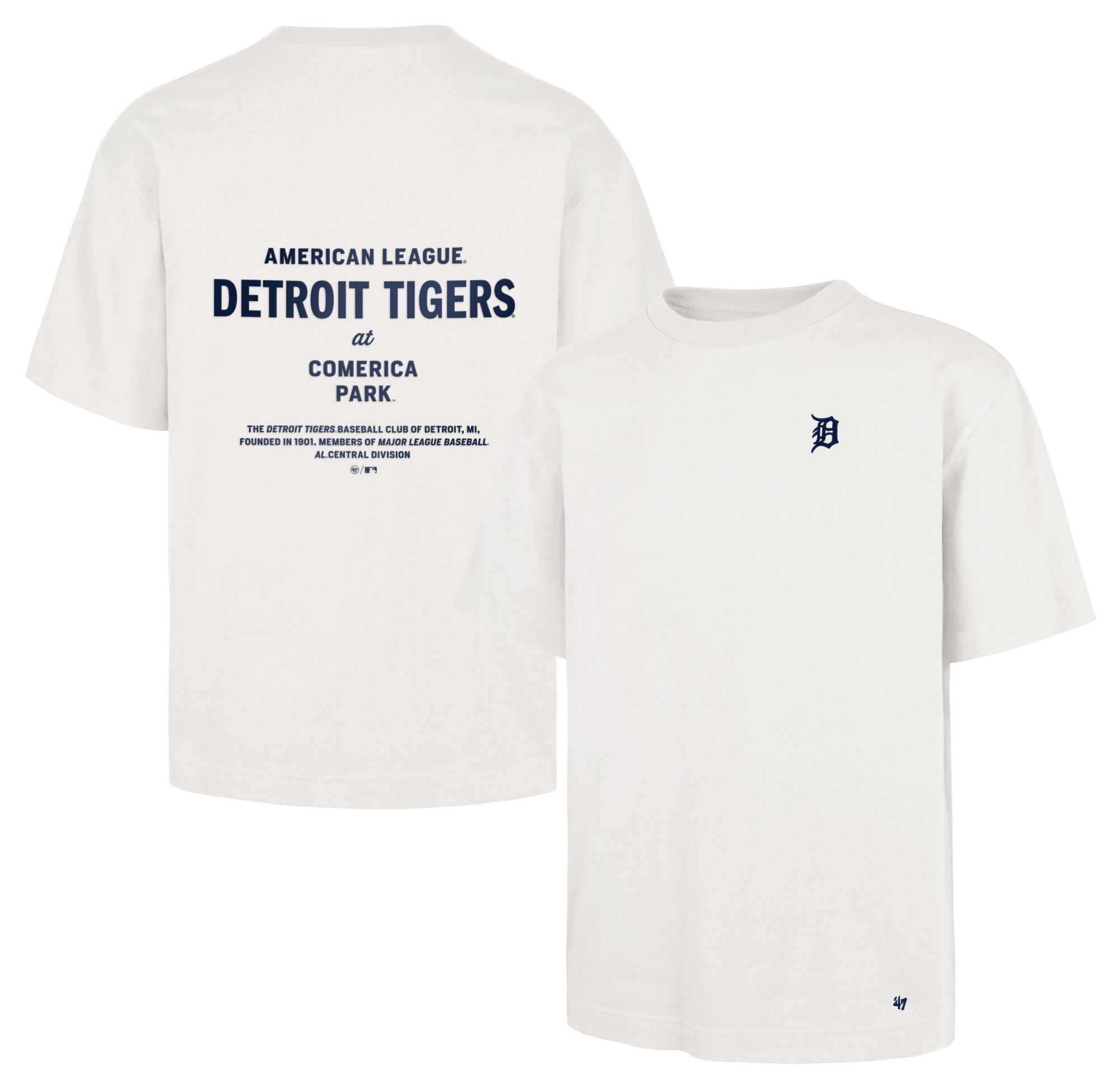 '47 Men's Detroit Tigers White Leon Foundation T-Shirt
