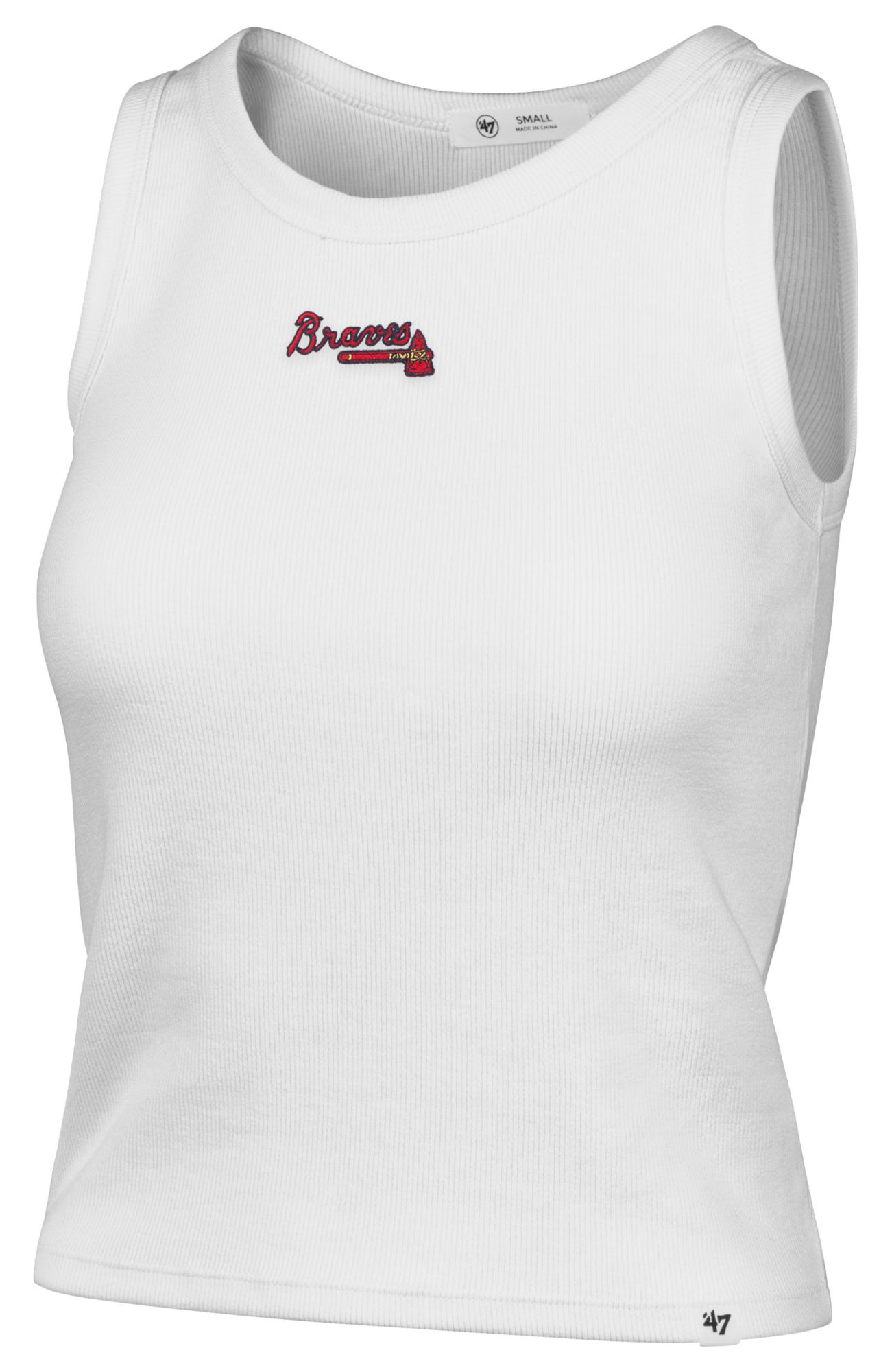 '47 Women's Atlanta Braves White Wordmark Tank Top
