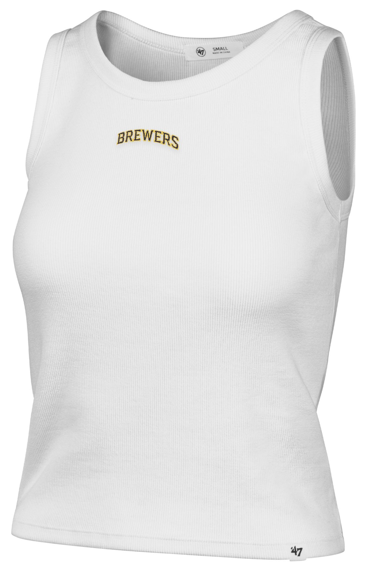'47 Women's Milwaukee Brewers White Wordmark Tank Top