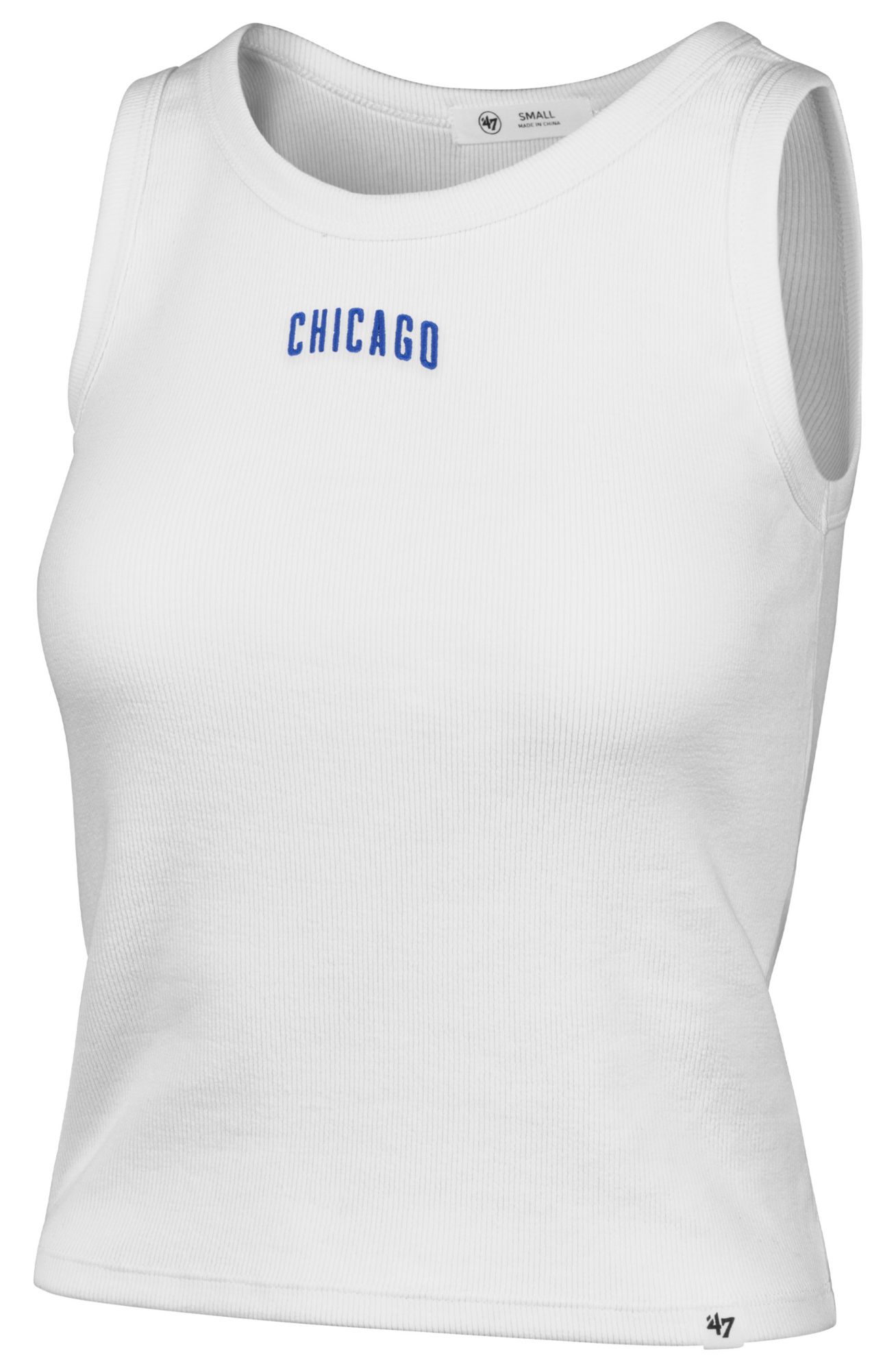 '47 Women's Chicago Cubs White Wordmark Tank Top