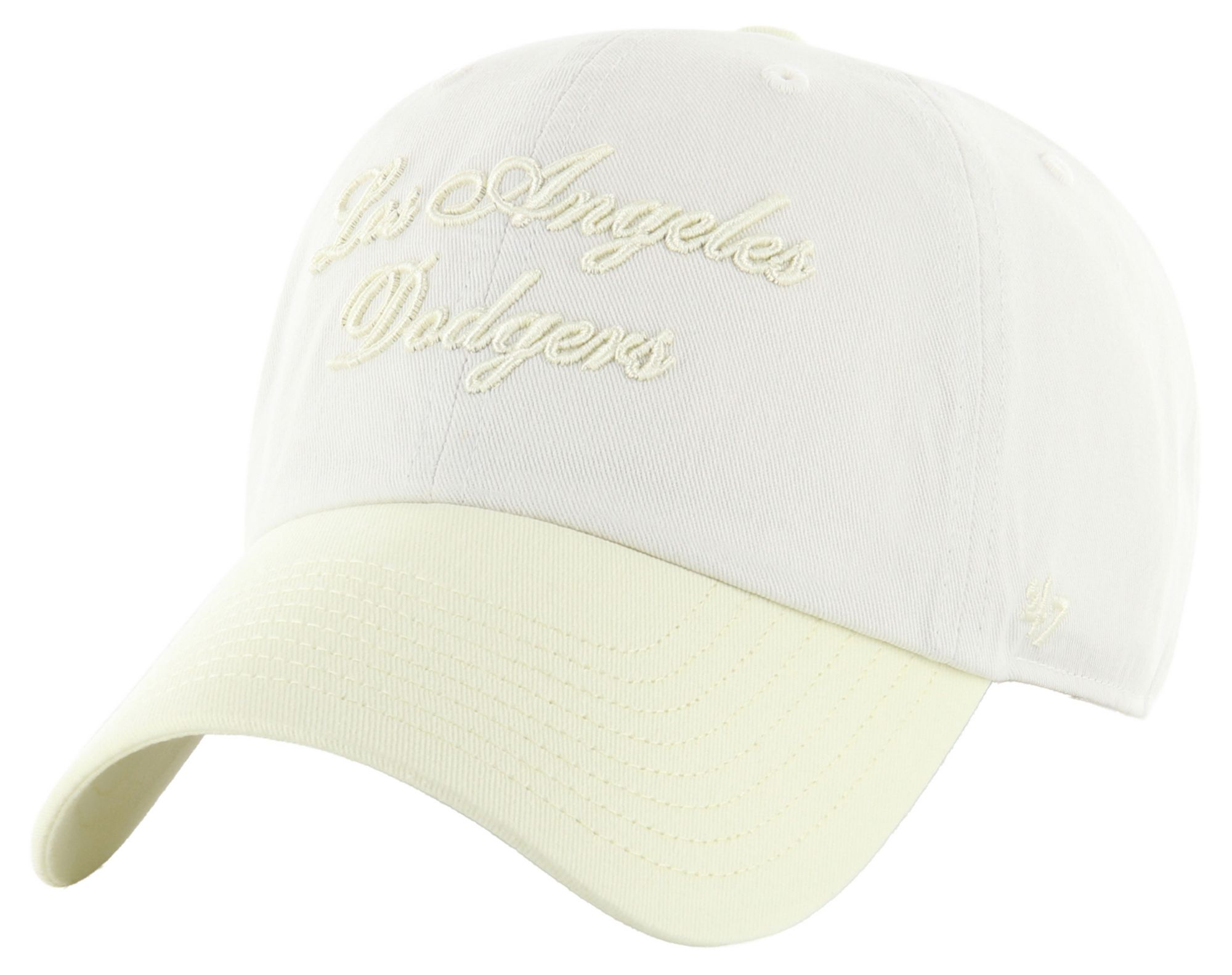 '47 Women's Los Angeles Dodgers Cream Two Tone Gelato Clean Up Adjustable Hat