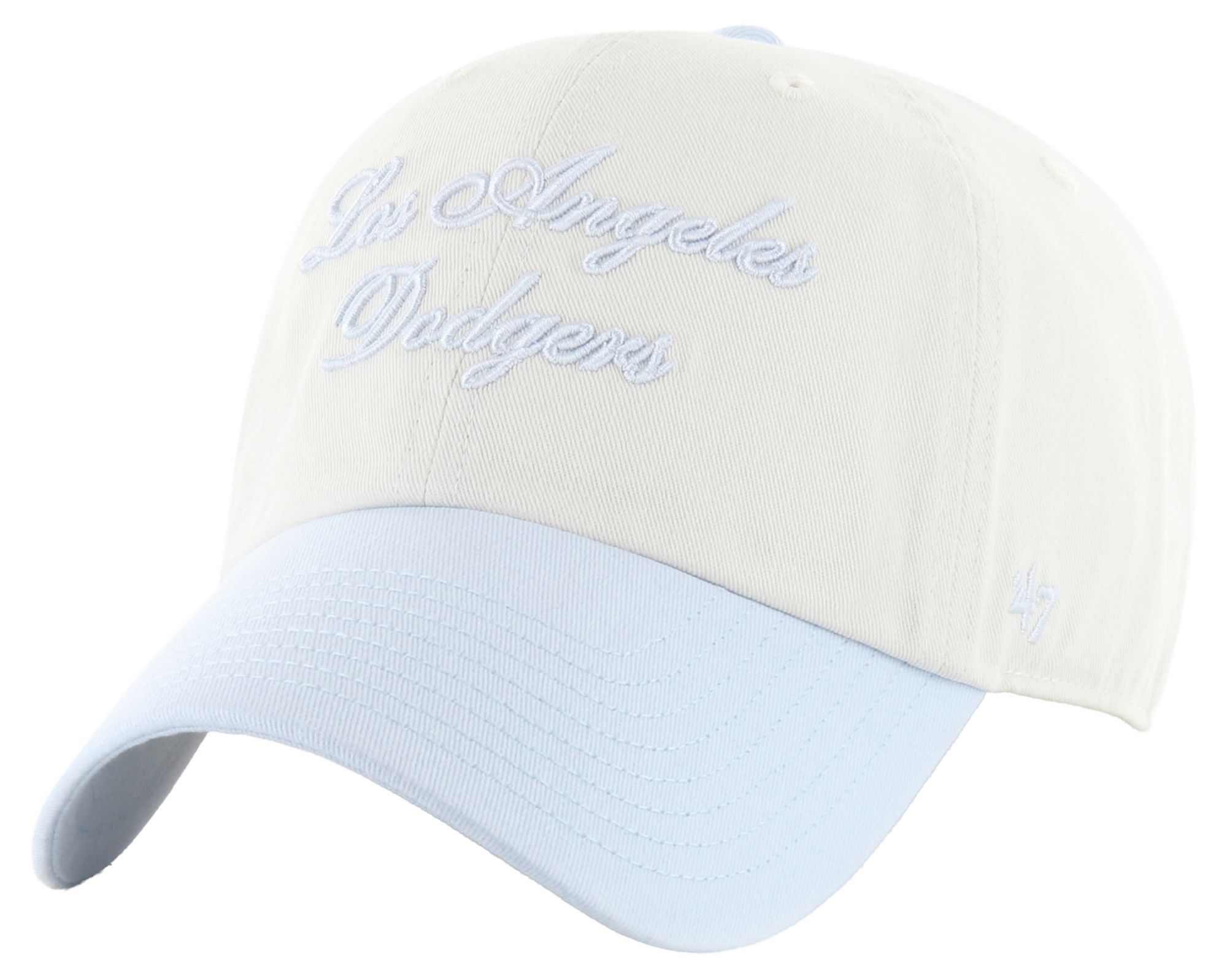 '47 Women's Los Angeles Dodgers Cream Two Tone Gelato Clean Up Adjustable Hat