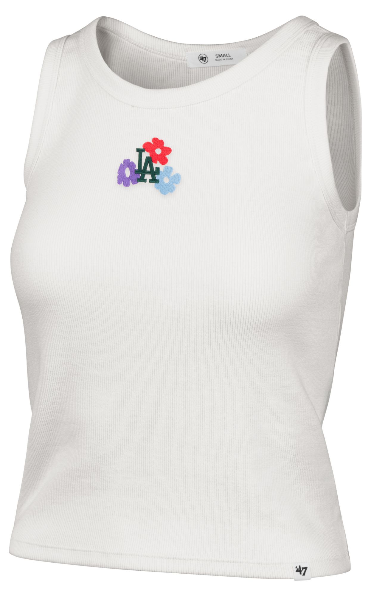 '47 Women's Los Angeles Dodgers Cream Floral Tank Top