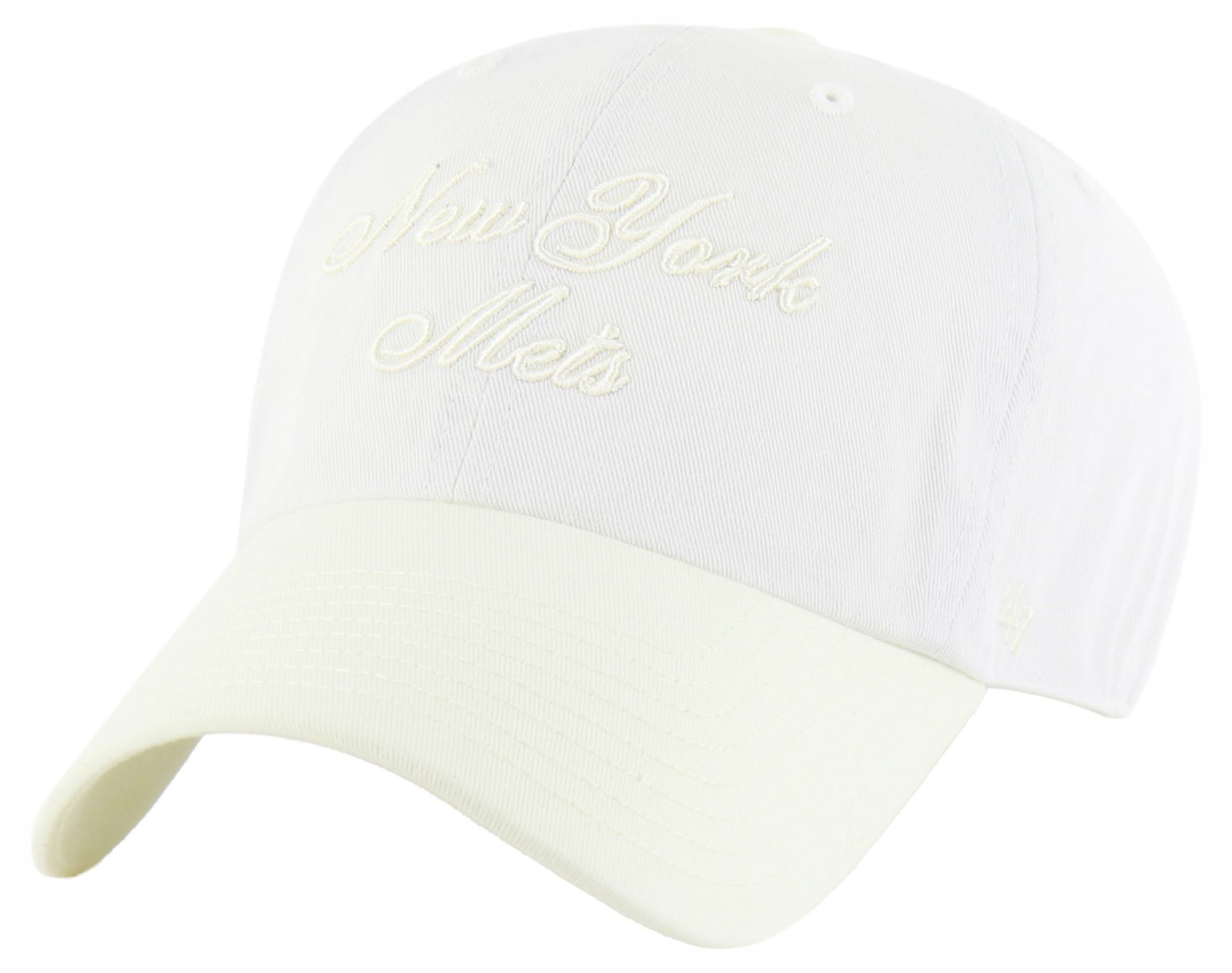 '47 Women's New York Mets Cream Two Tone Gelato Clean Up Adjustable Hat