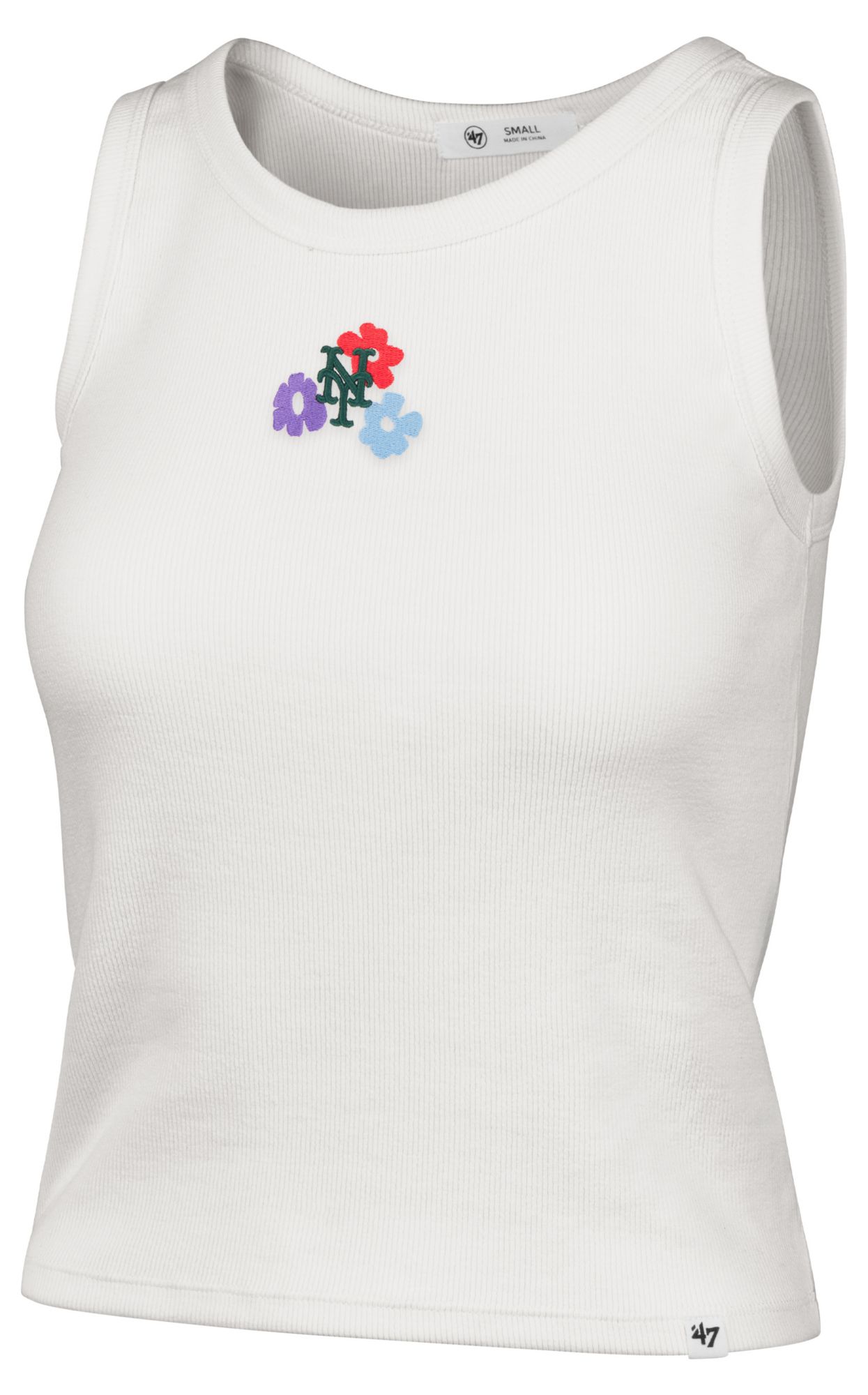 '47 Women's New York Mets Cream Floral Tank Top