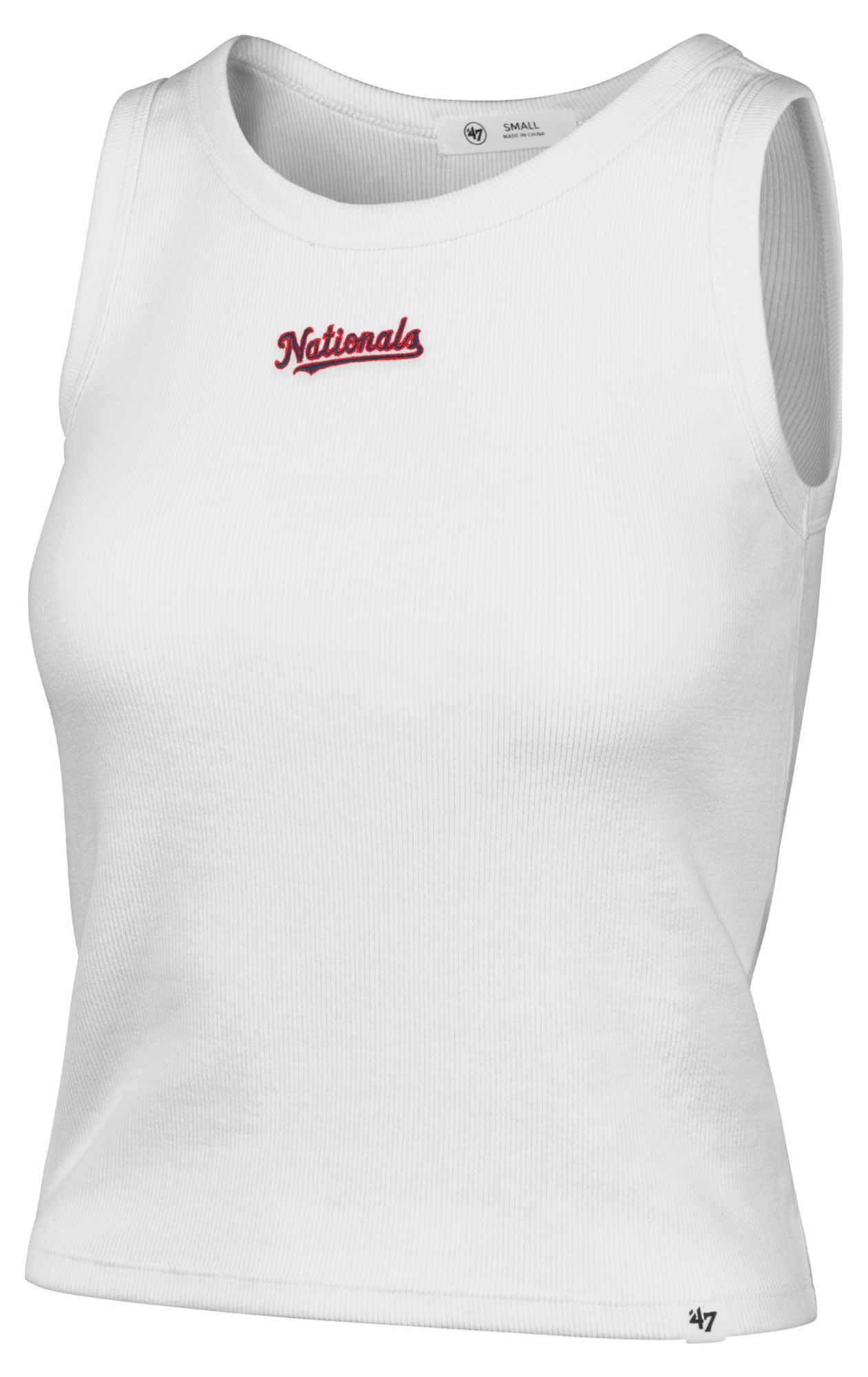 '47 Women's Washington Nationals White Wordmark Tank Top