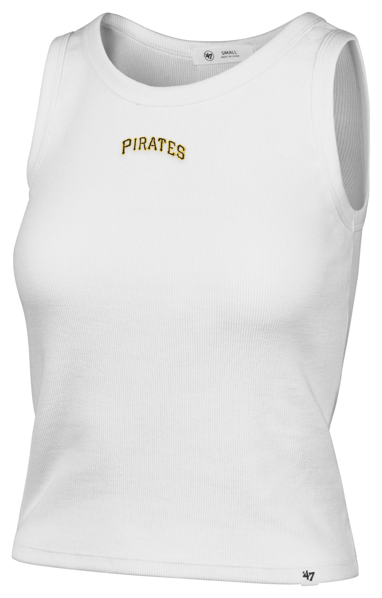 '47 Women's Pittsburgh Pirates White Wordmark Tank Top